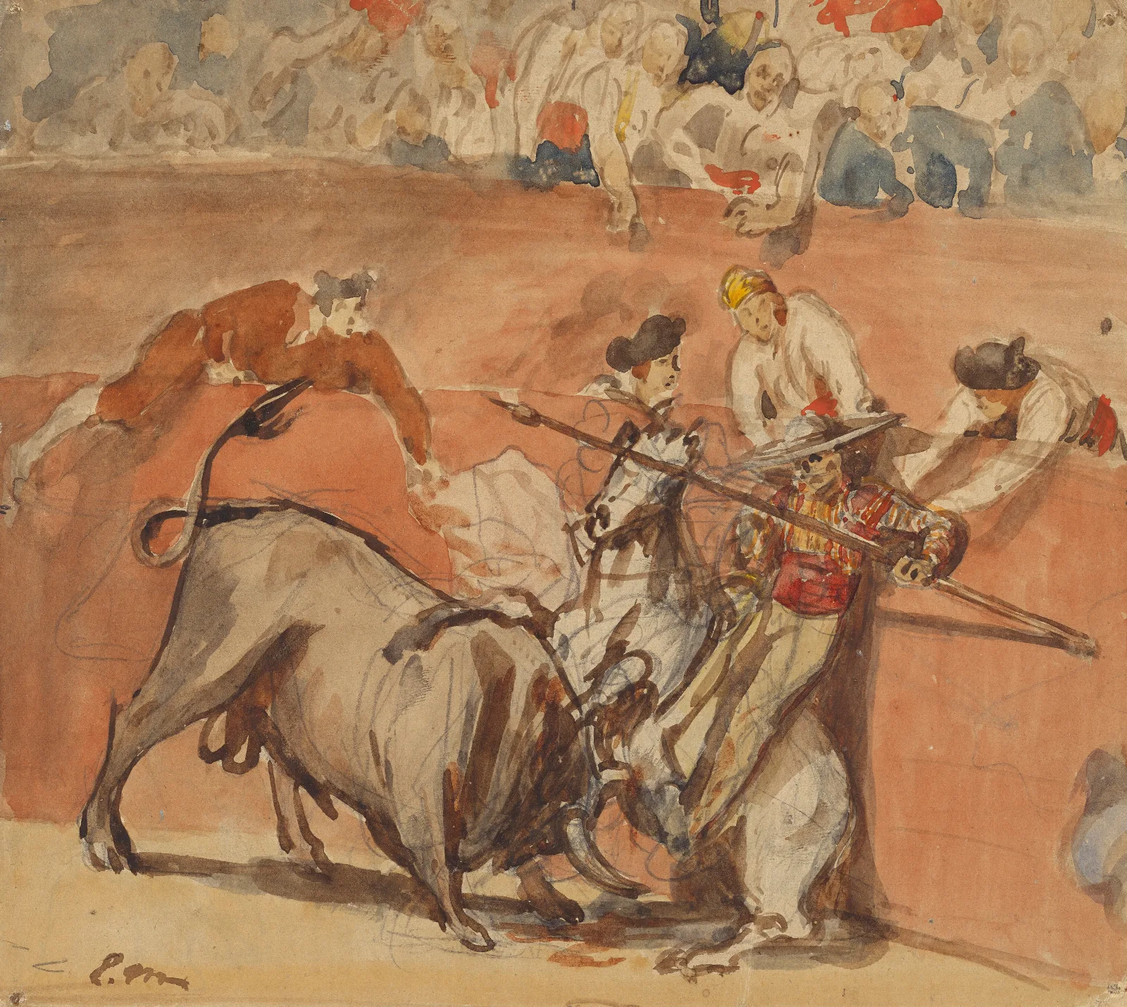 Bullfight 3 Wall Art by Édouard Manet - Canvas Print