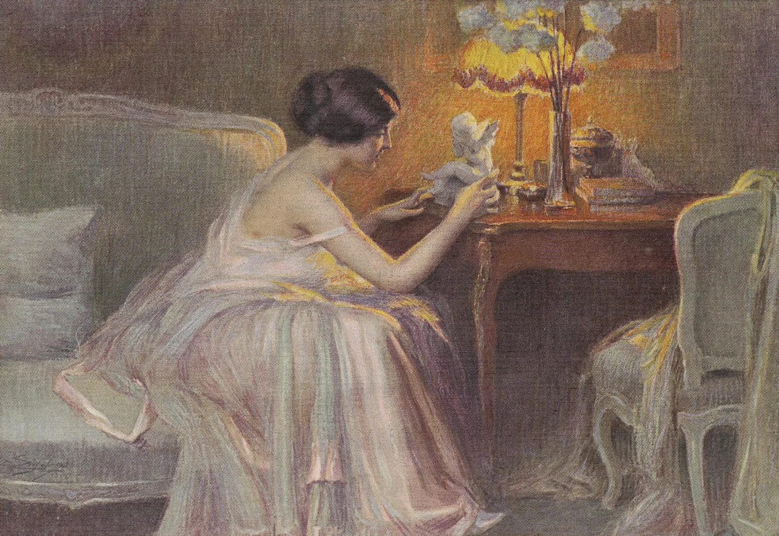 The Little Statue Wall Art by Delphin Enjolras - Canvas Print
