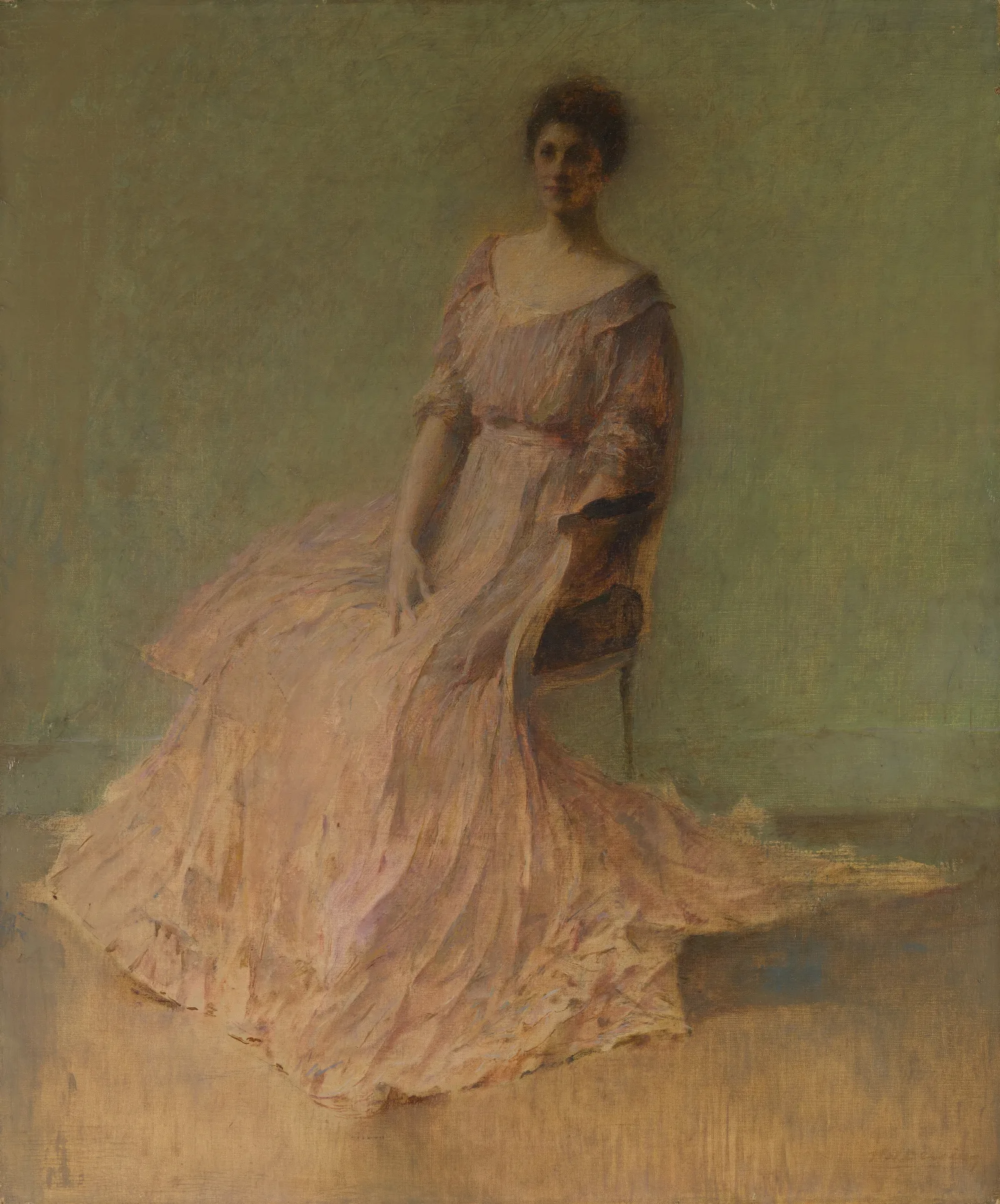 Lilac Dress Wall Art by Thomas Wilmer Dewing - Canvas Print