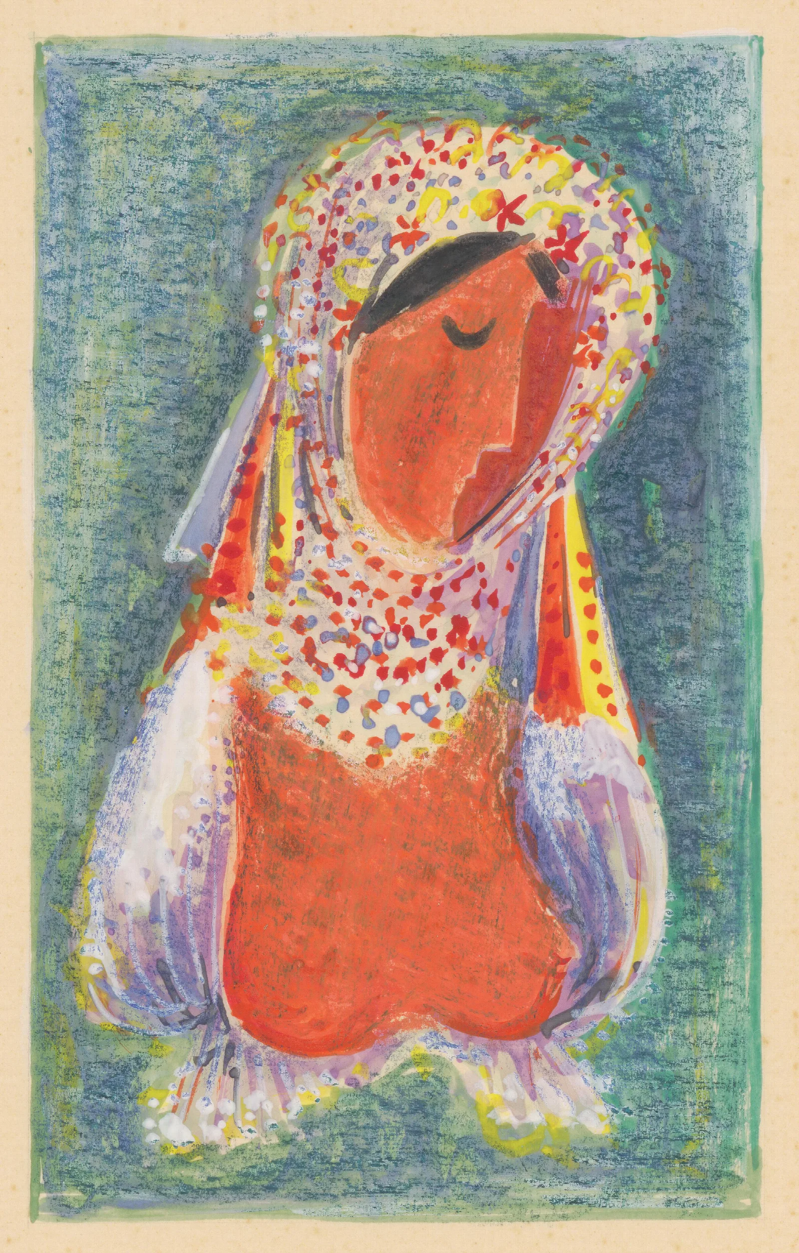 Wearing A Folk Costume Wall Art by Mikuláš Galanda - Canvas Print
