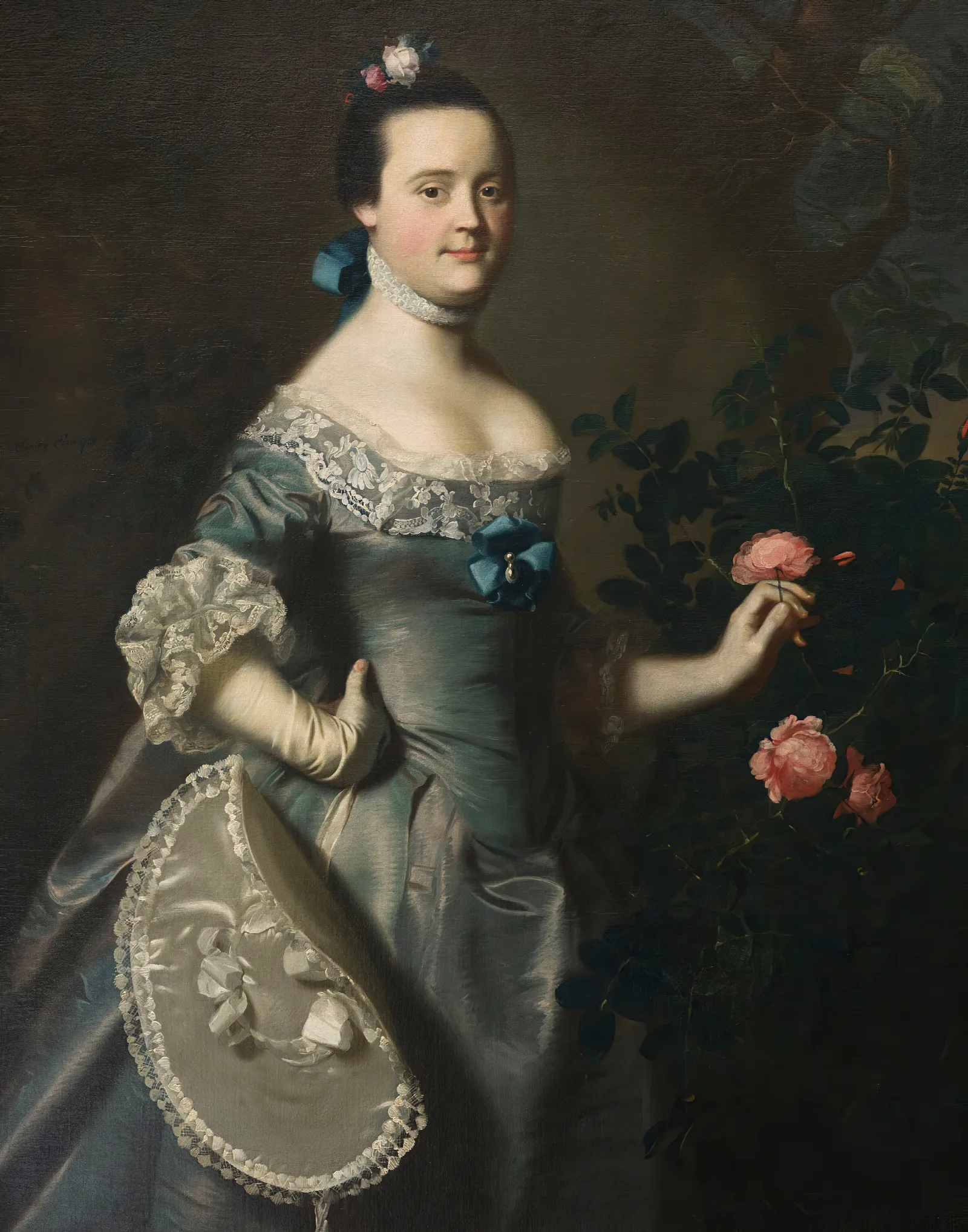 Hannah Loring Wall Art by John Singleton Copley - Canvas Print