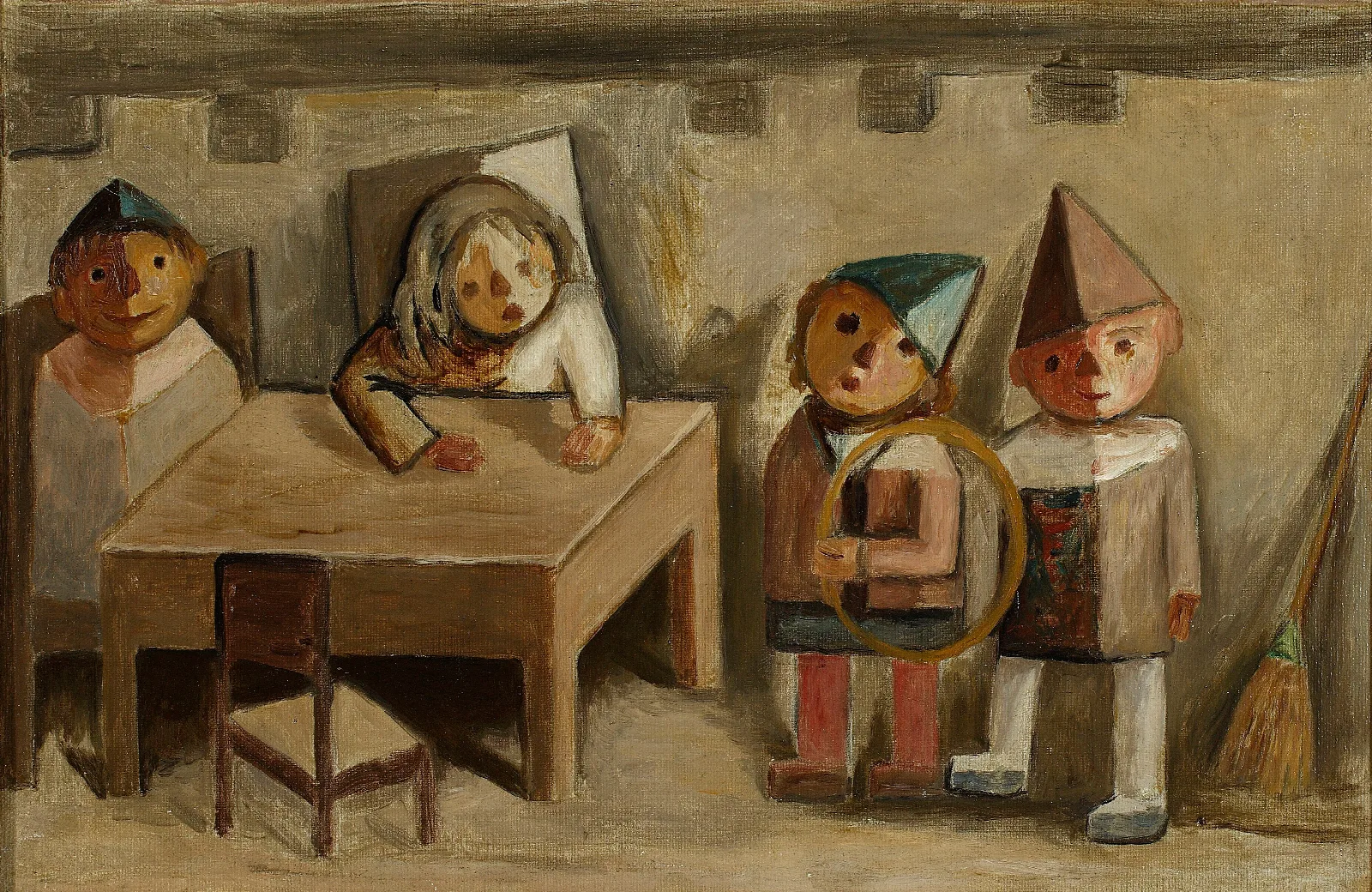 Childrens Room Wall Art by Tadeusz Makowski - Canvas Print
