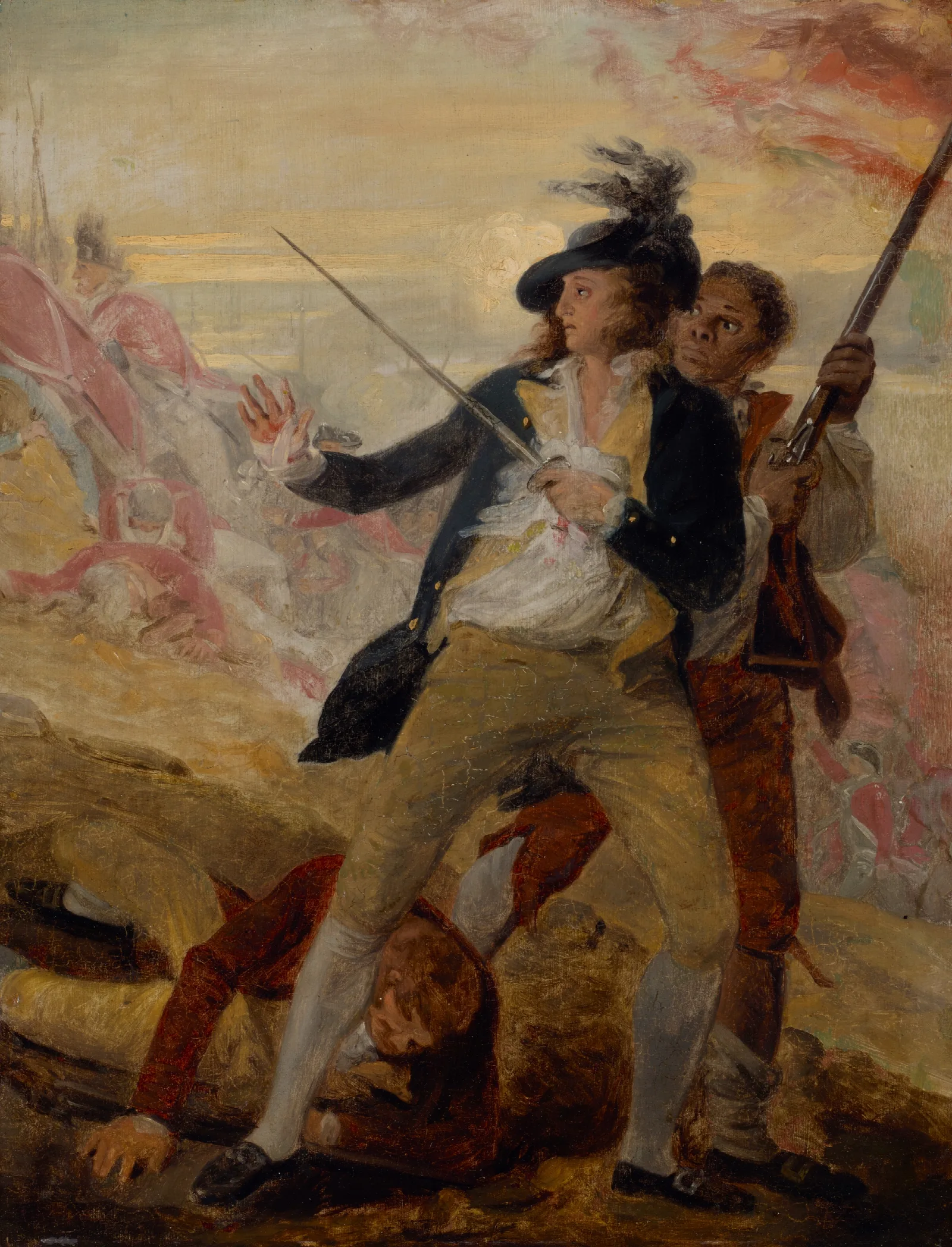 Lieutenant Thomas Grosvenor And Servant Wall Art by John Trumbull - Canvas Print