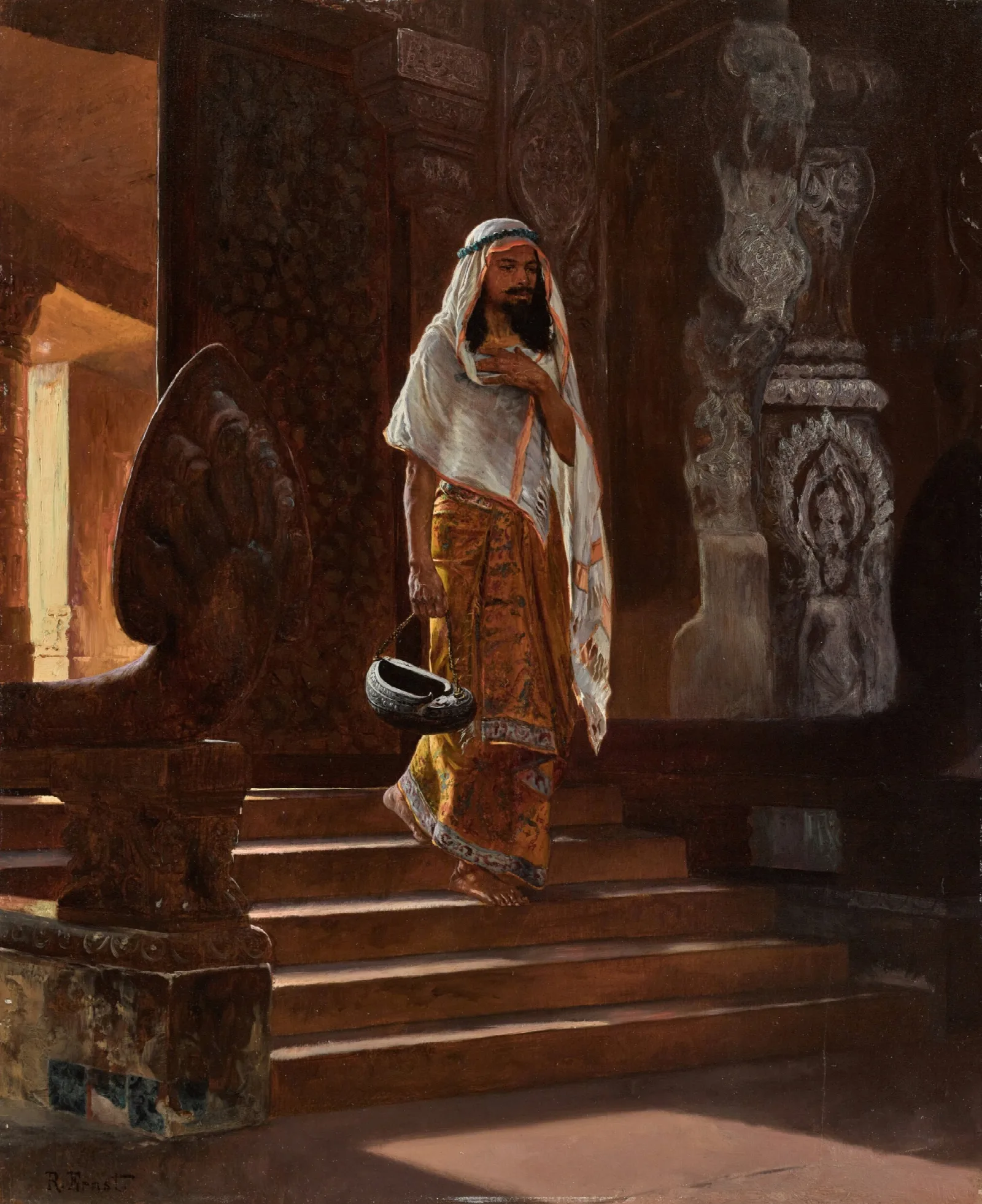 A Dervish Wall Art by Rudolf Ernst - Canvas Print