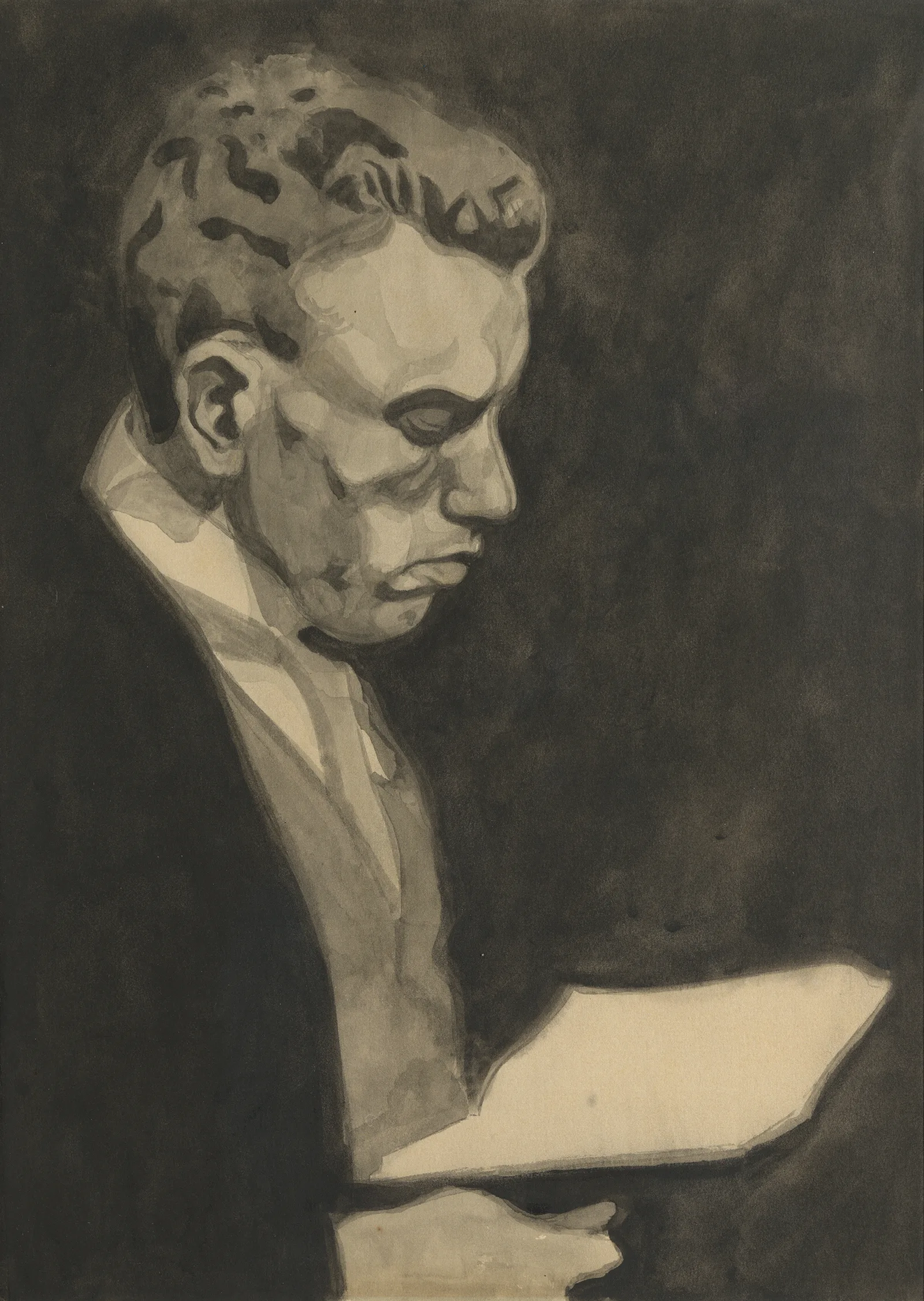 Portret Van Mijn Broer Wall Art by Léon Spilliaert - Canvas Print