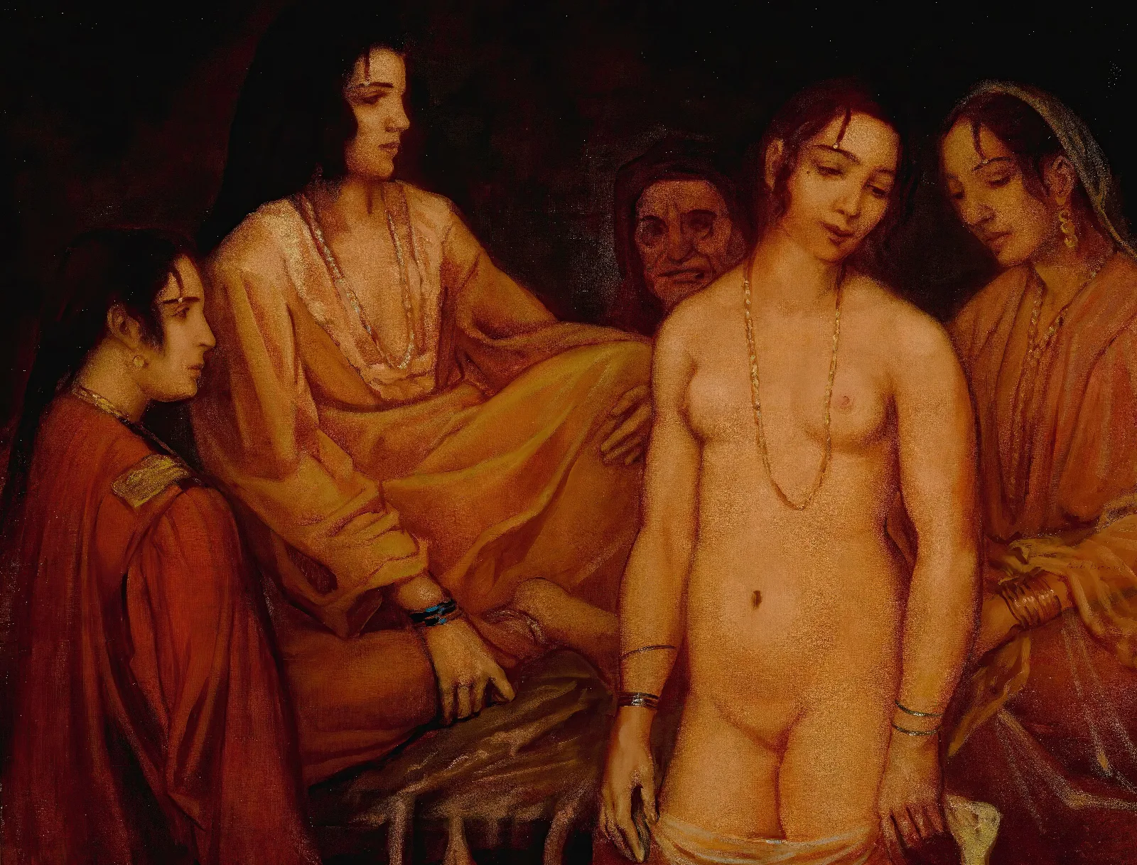 Au Harem Wall Art by Emile Bernard - Canvas Print