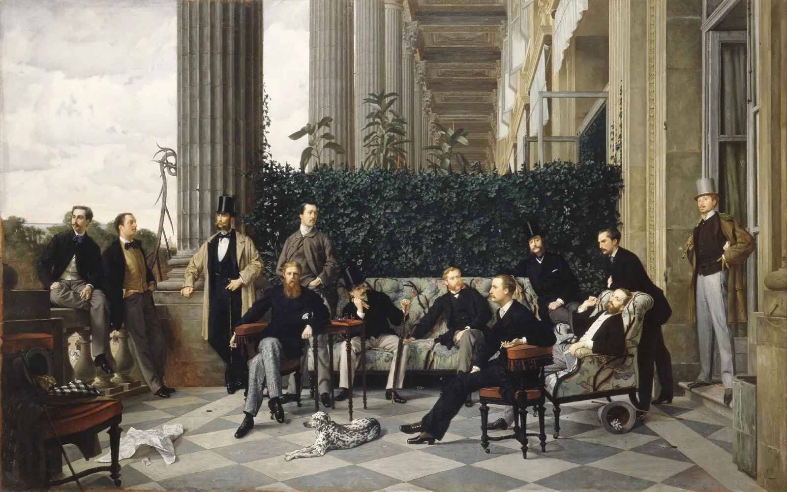 The Circle Of The Rue Royale Wall Art by James Tissot - Canvas Print