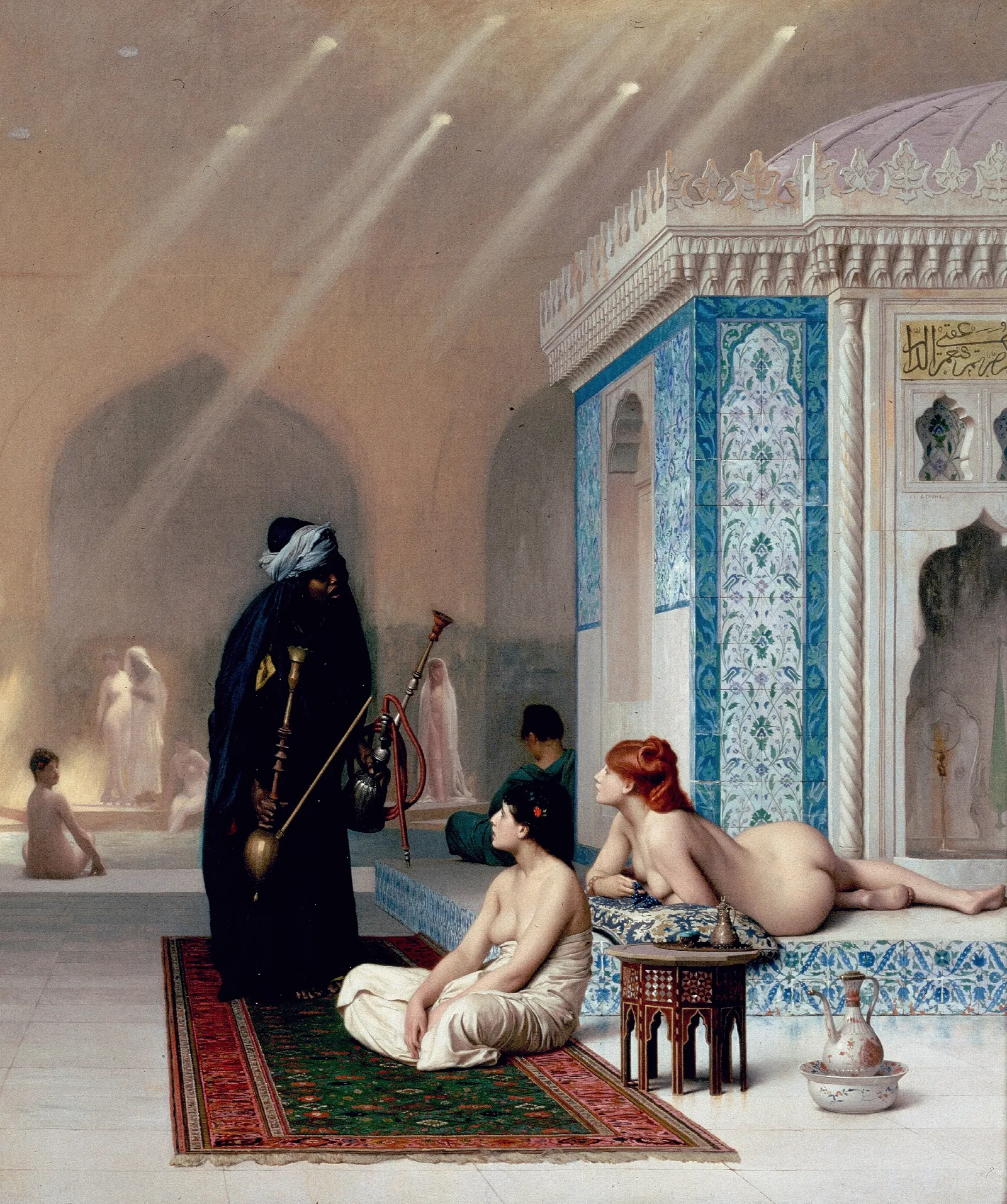 Pool In A Harem Wall Art by Jean-Léon Gérôme - Canvas Print