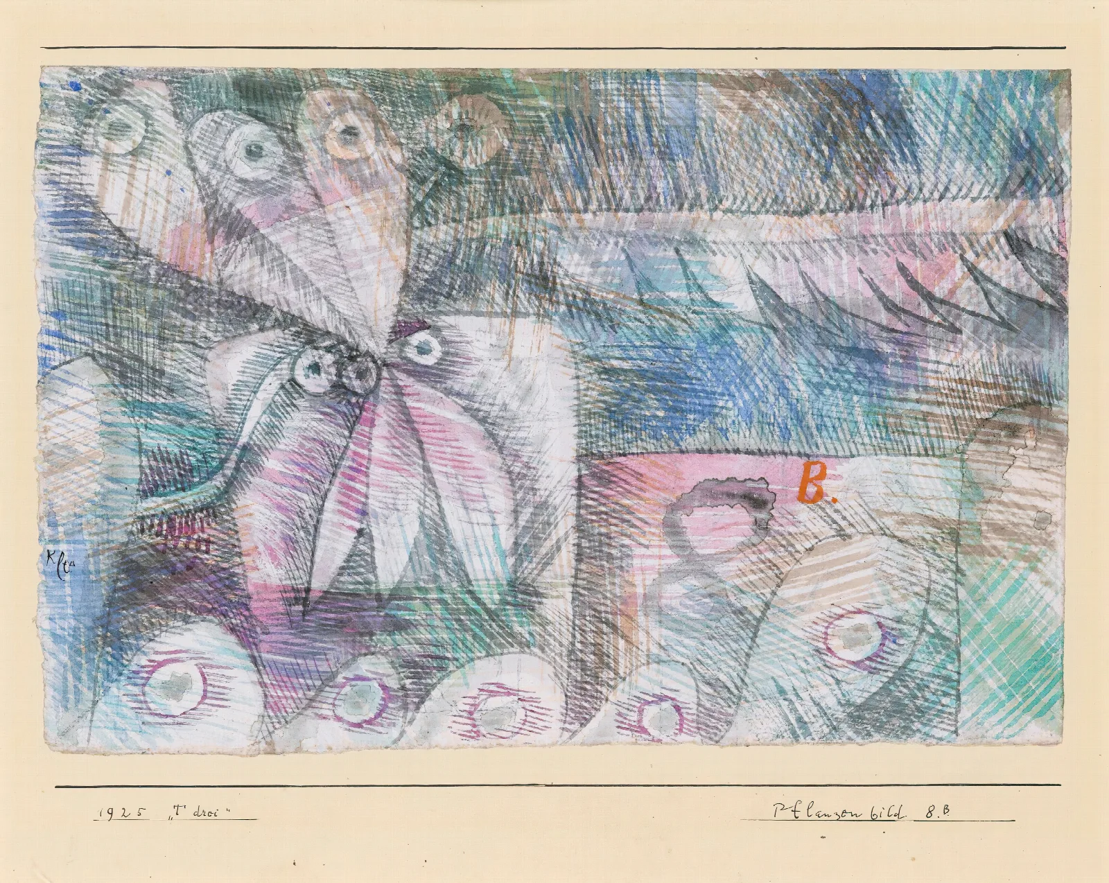 Pflanzen Bild 8 B 1925 Wall Art by Paul Klee - Canvas Print