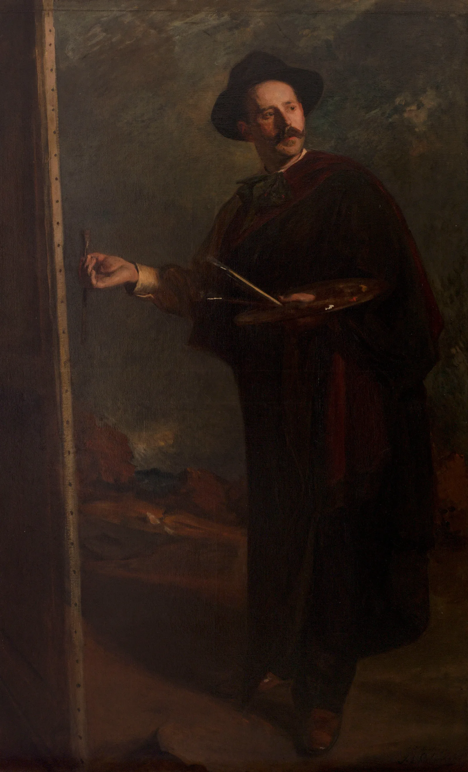 Portrait Dignacio Zuloaga Wall Art by Jacques-Émile Blanche - Canvas Print