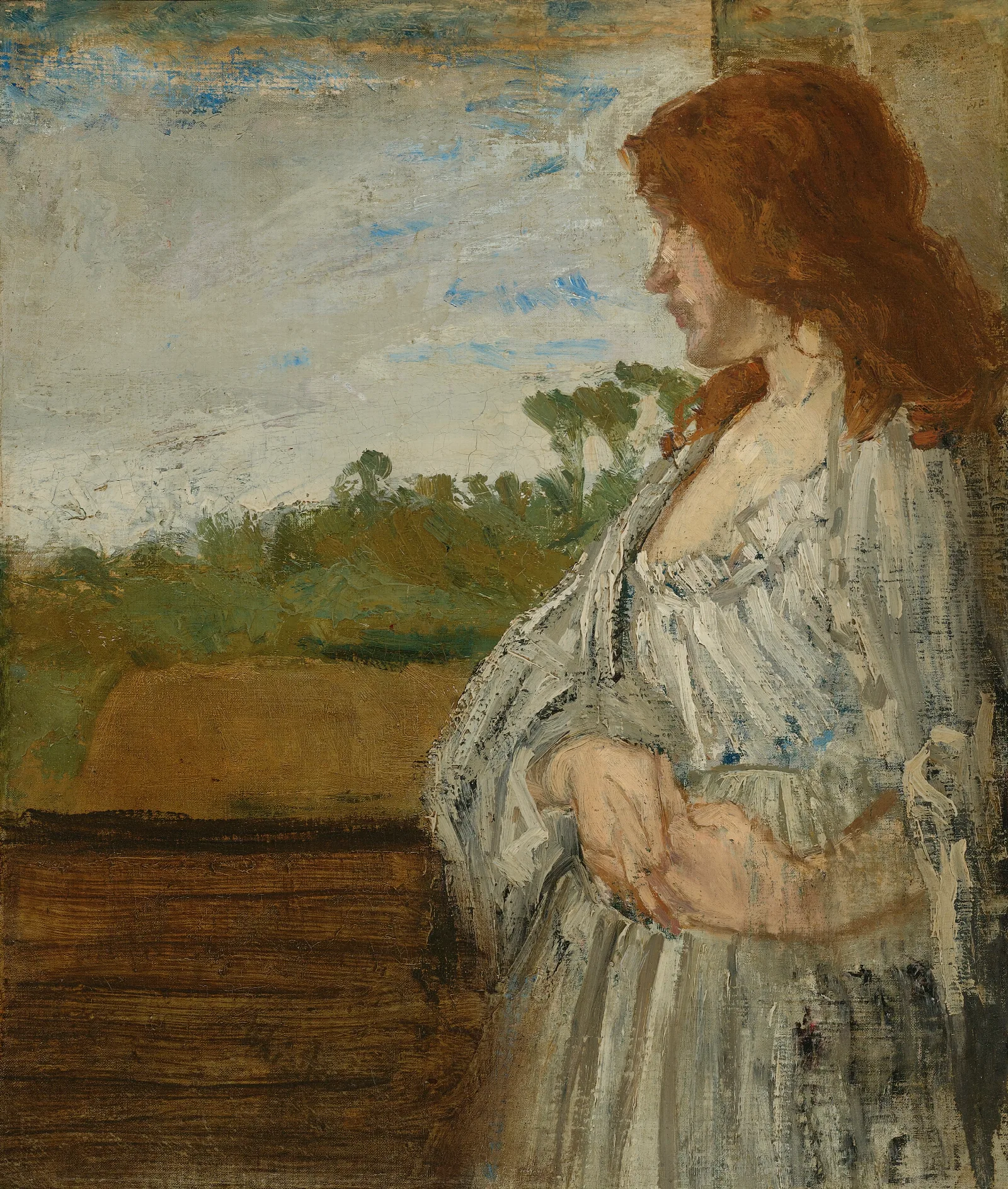 A White Note Wall Art by James Abbott McNeill Whistler - Canvas Print