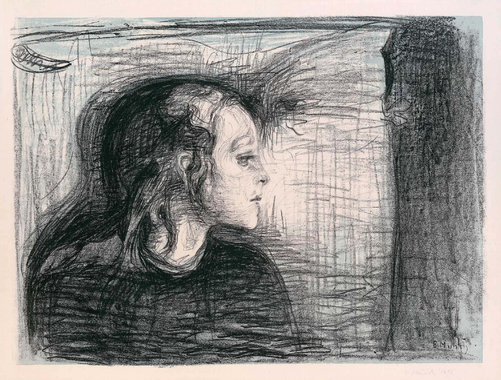 The Sick Child I Wall Art by Edvard Munch - Canvas Print