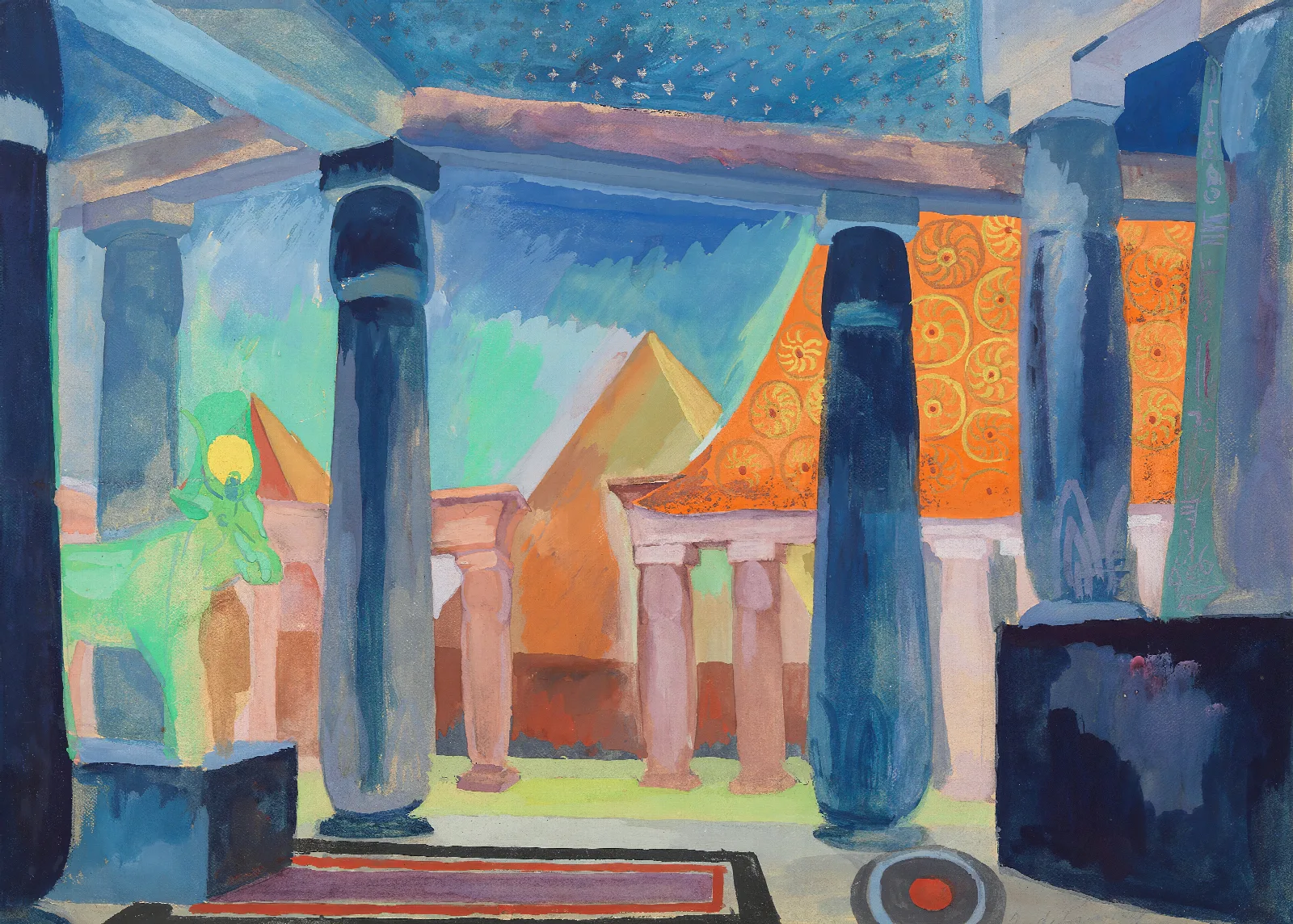 Stage Design For Cleopatra Object Wall Art by Robert Delaunay - Canvas Print