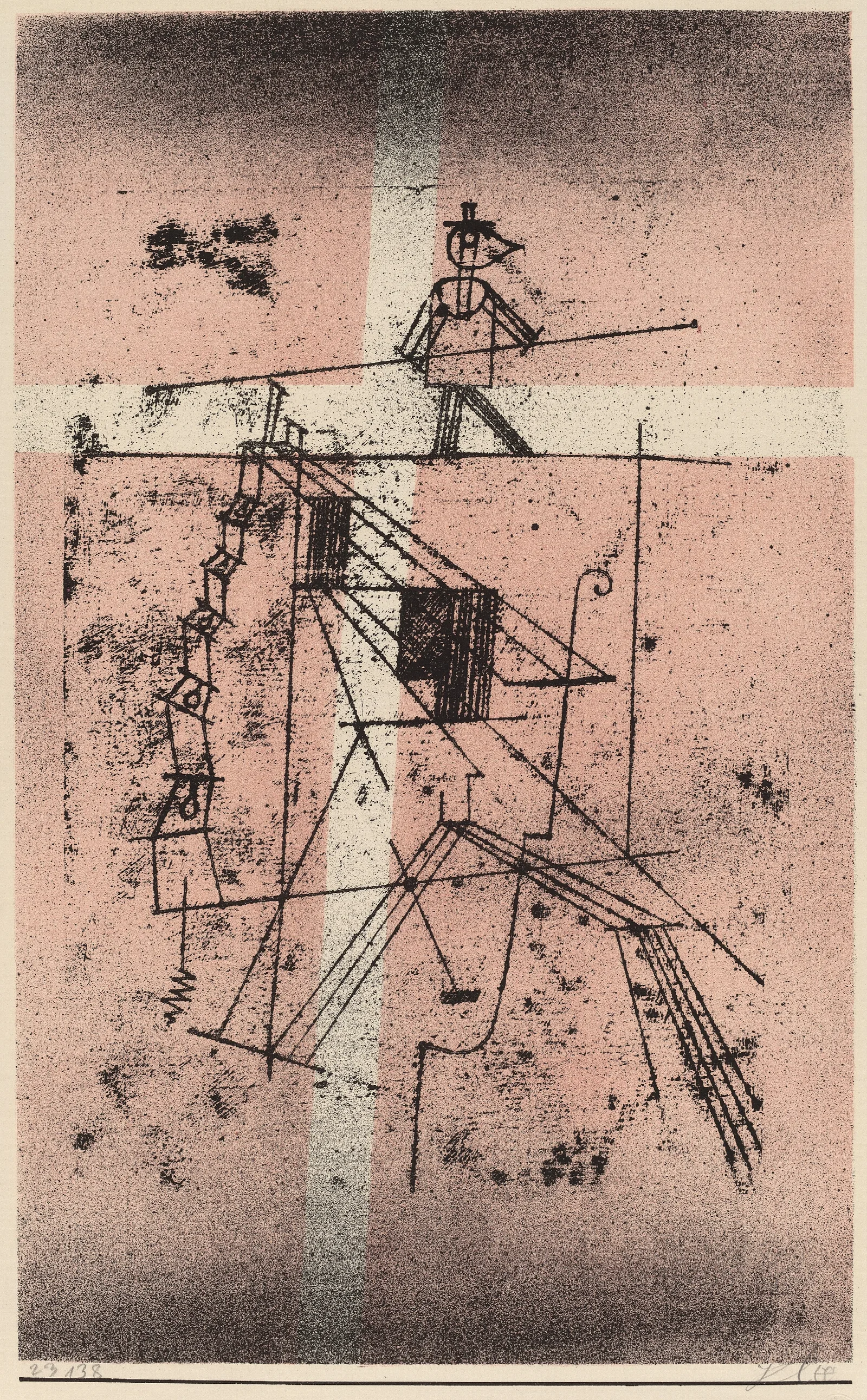 The Tight Rope Walker Seiltanzer Wall Art by Paul Klee - Canvas Print