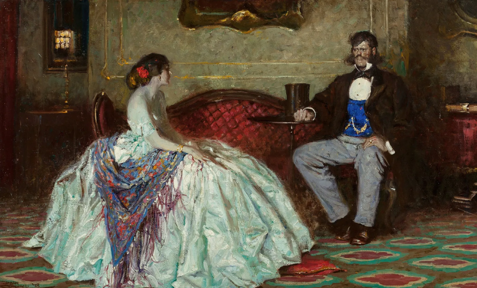 The Dark Fleece Wall Art by Dean Cornwell - Canvas Print
