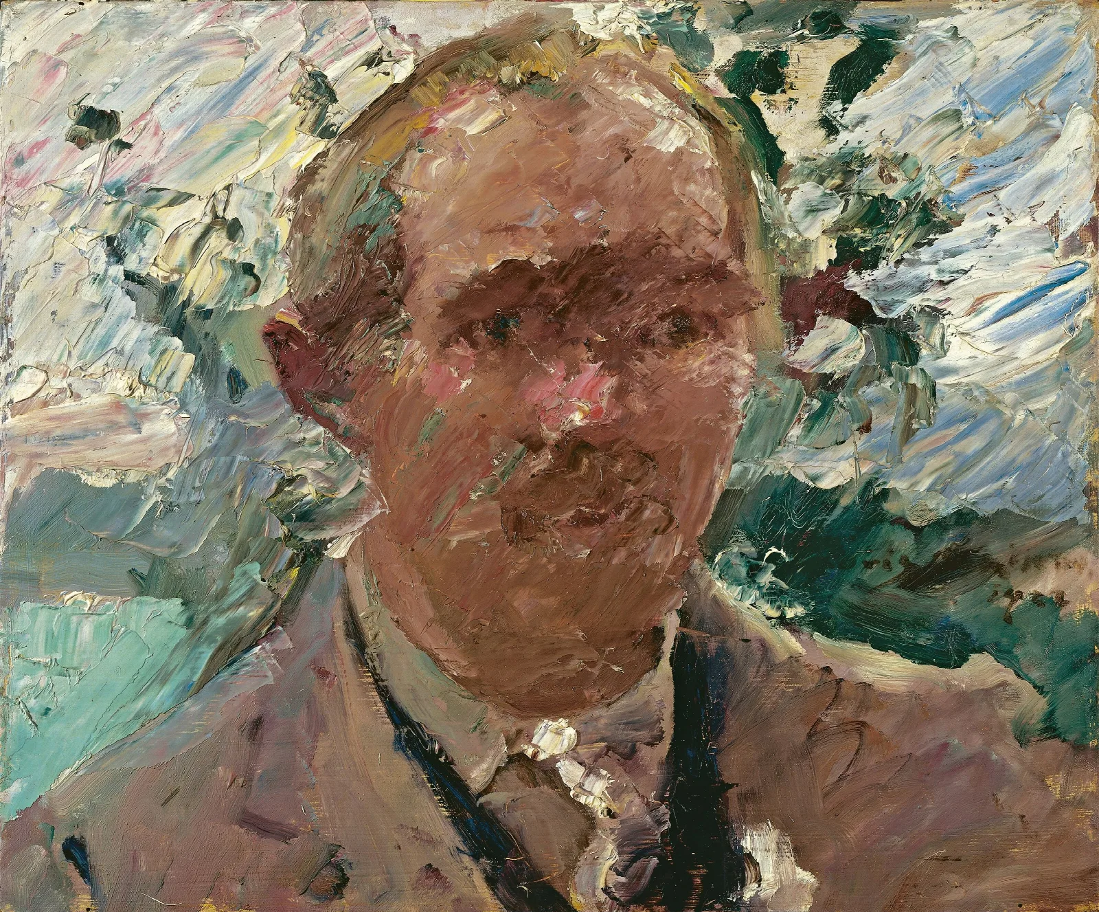 Self Portrait At Walchensee Wall Art by Lovis Corinth - Canvas Print