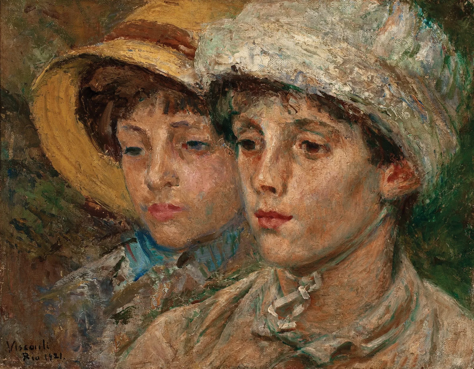 Amigos Inseparaveis Wall Art by Eliseu Visconti - Canvas Print