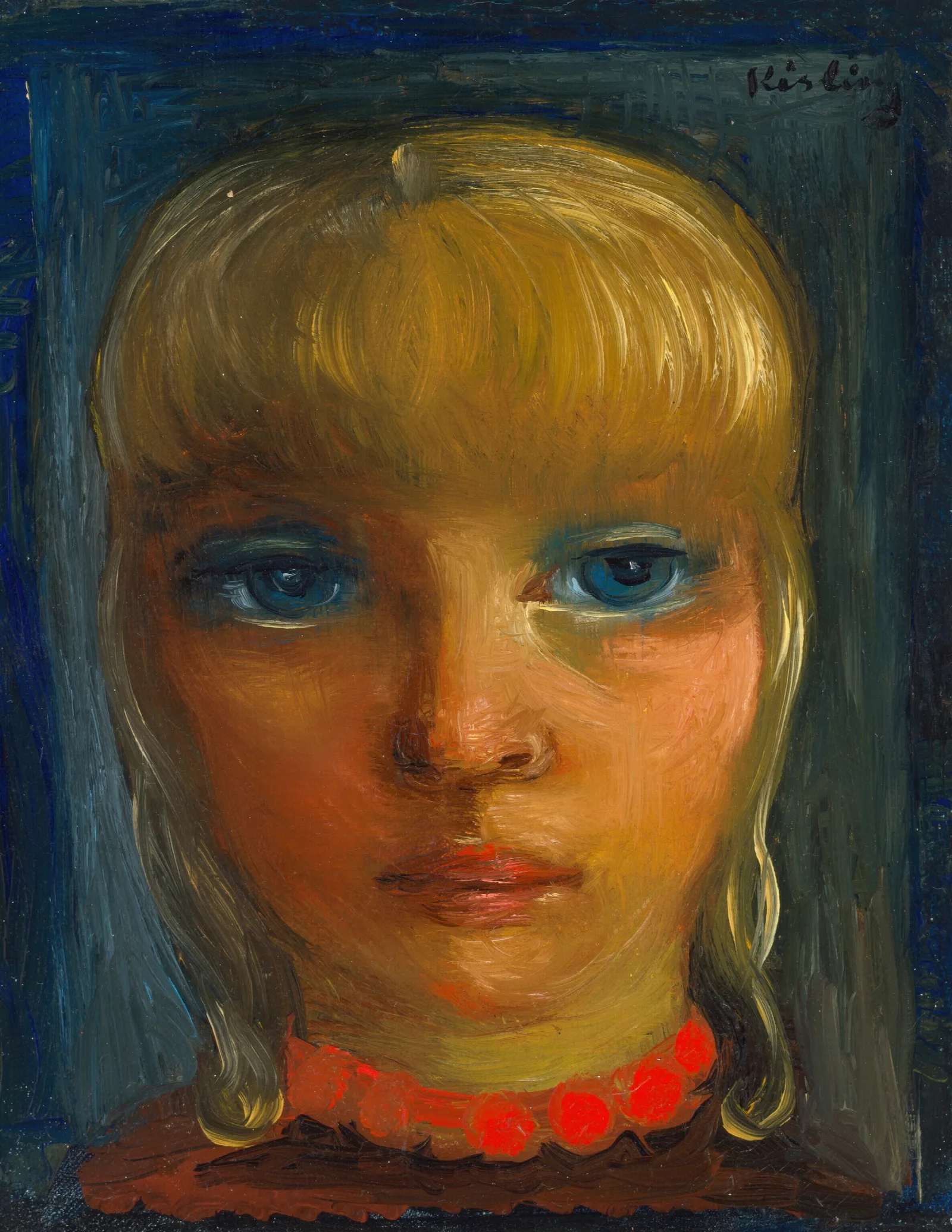 Portrait 16 Wall Art by Moïse Kisling - Canvas Print