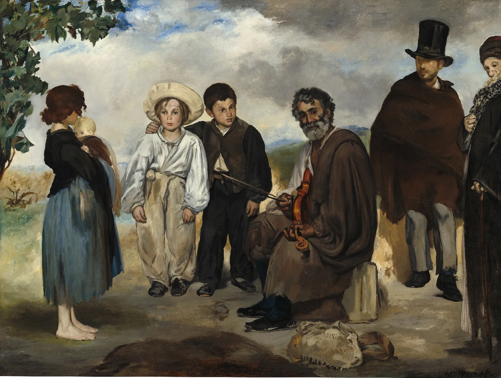 The Old Musician Wall Art by Édouard Manet - Canvas Print