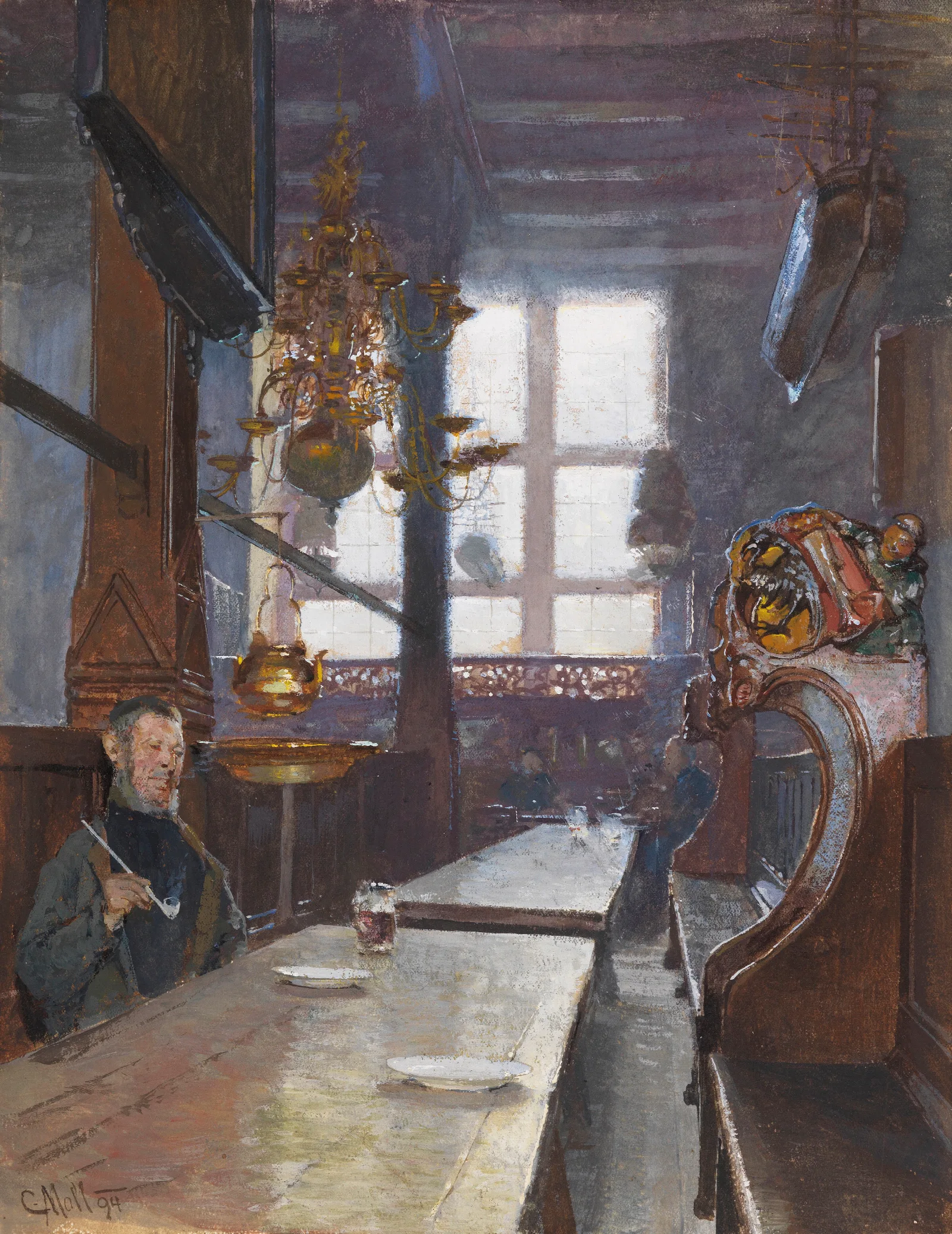 Schifferhaus In Lubeck Wall Art by Carl Moll - Canvas Print
