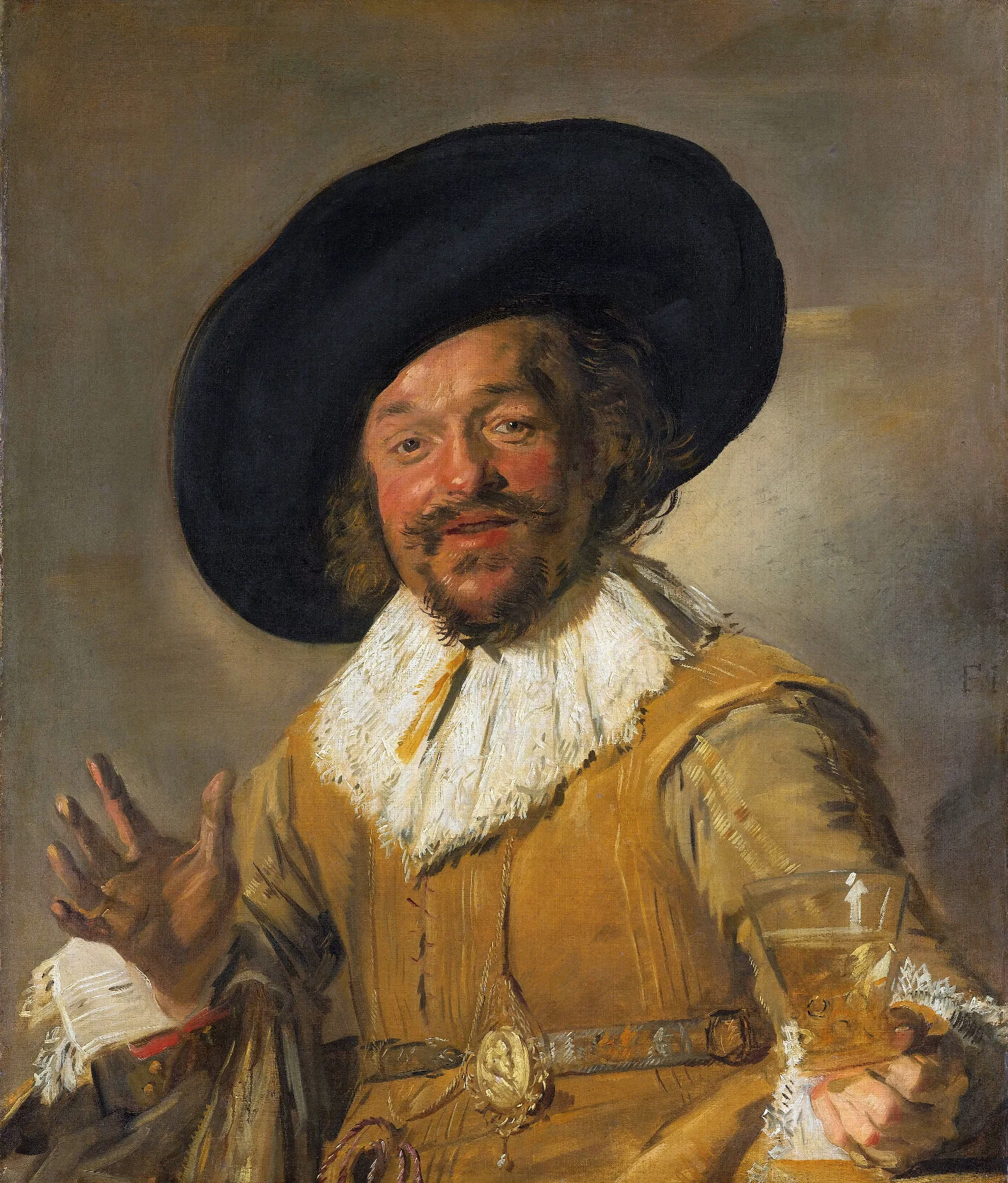Merry Drinker Wall Art by Frans Hals - Canvas Print