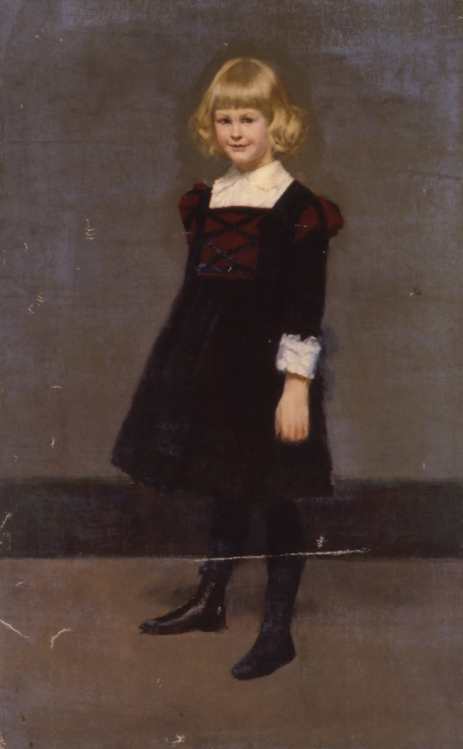 Portrait Of A Young Girl 12 Wall Art by Kenyon Cox - Canvas Print