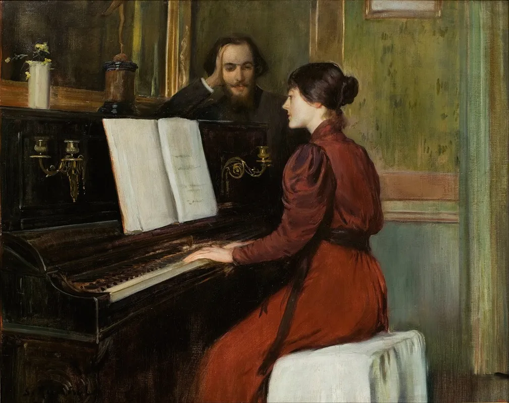 A Romance Wall Art by Santiago Rusiñol - Canvas Print