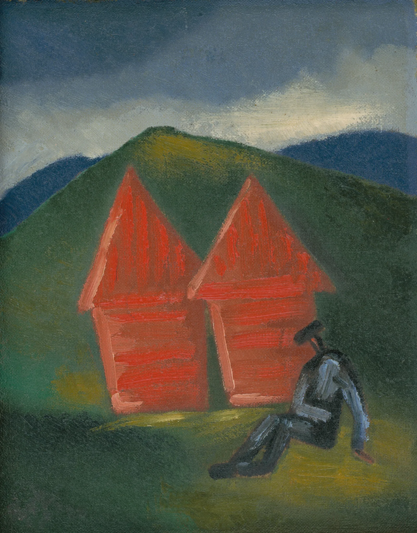 Hay Barns Wall Art by Mikuláš Galanda - Canvas Print