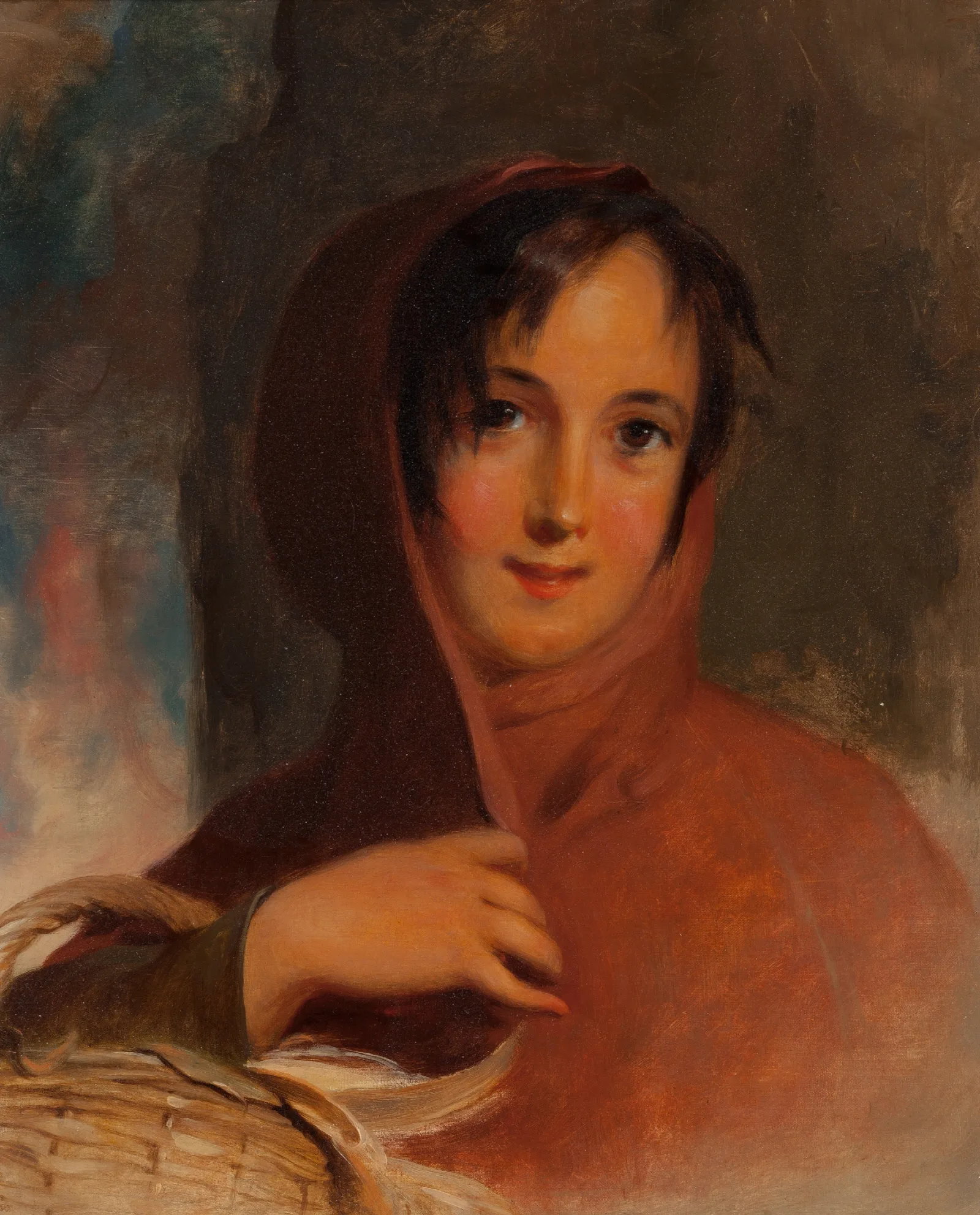 Gatherer Of Chips Wall Art by Thomas Sully - Canvas Print
