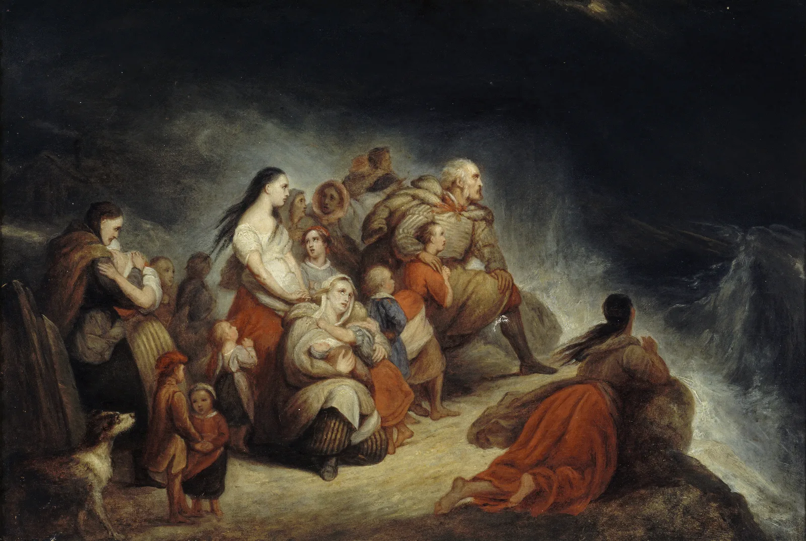 Storm Wall Art by Ary Scheffer - Canvas Print