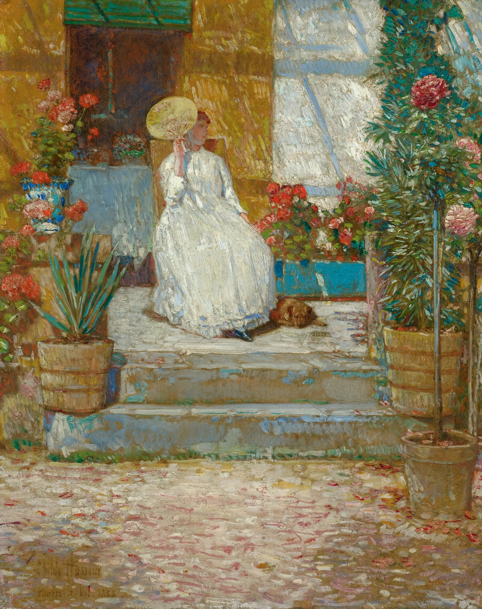 In The Sun Wall Art by Childe Hassam - Canvas Print