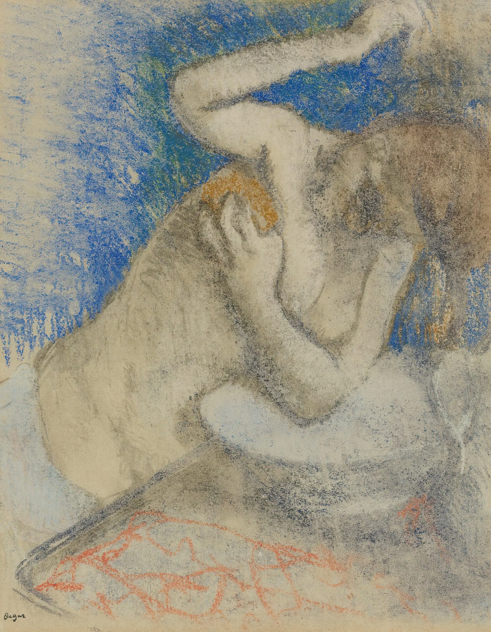 Femme A Sa Toilette 2 Wall Art by Edgar Degas - Canvas Print