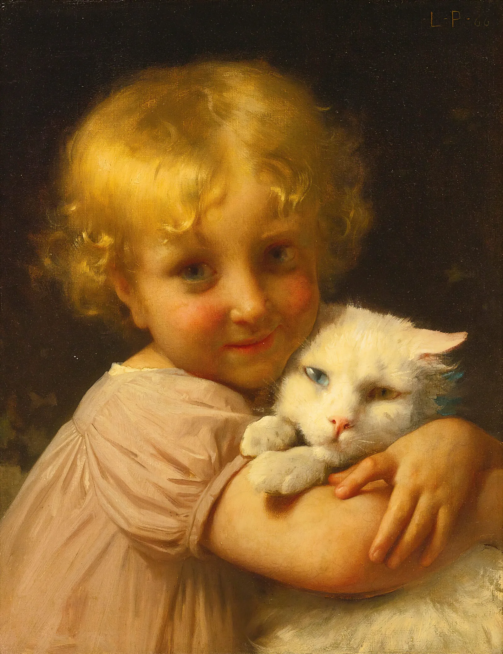 Best Friends Wall Art by Léon-Jean-Basile Perrault - Canvas Print