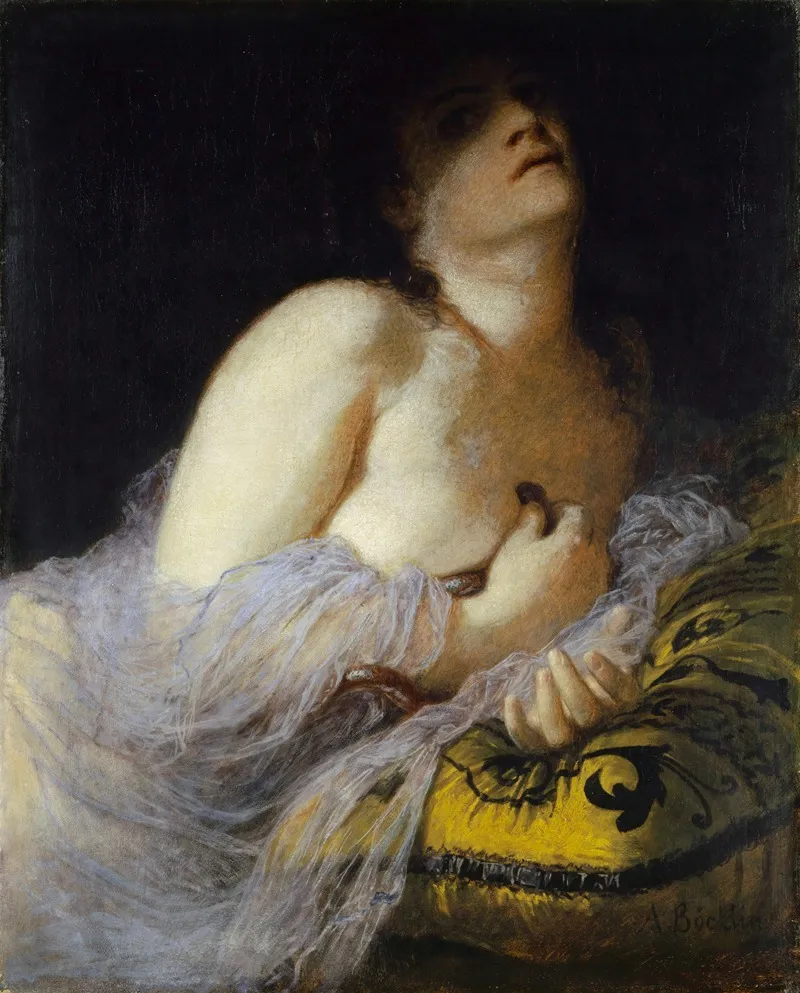 The Death Of Cleopatra 6 Wall Art by Arnold Böcklin - Canvas Print