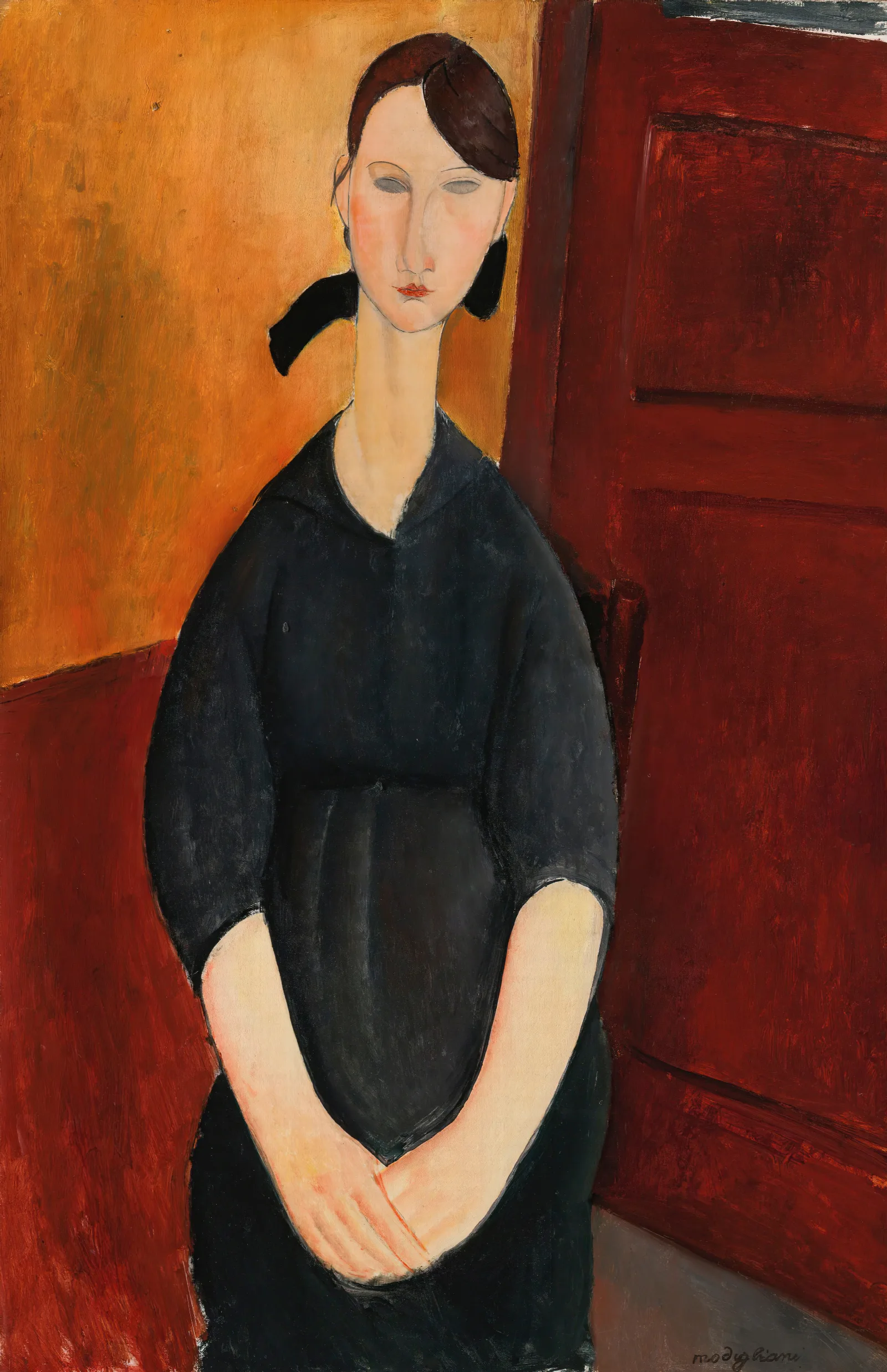 Portrait Of Paulette Jourdain Wall Art by Amedeo Modigliani - Canvas Print