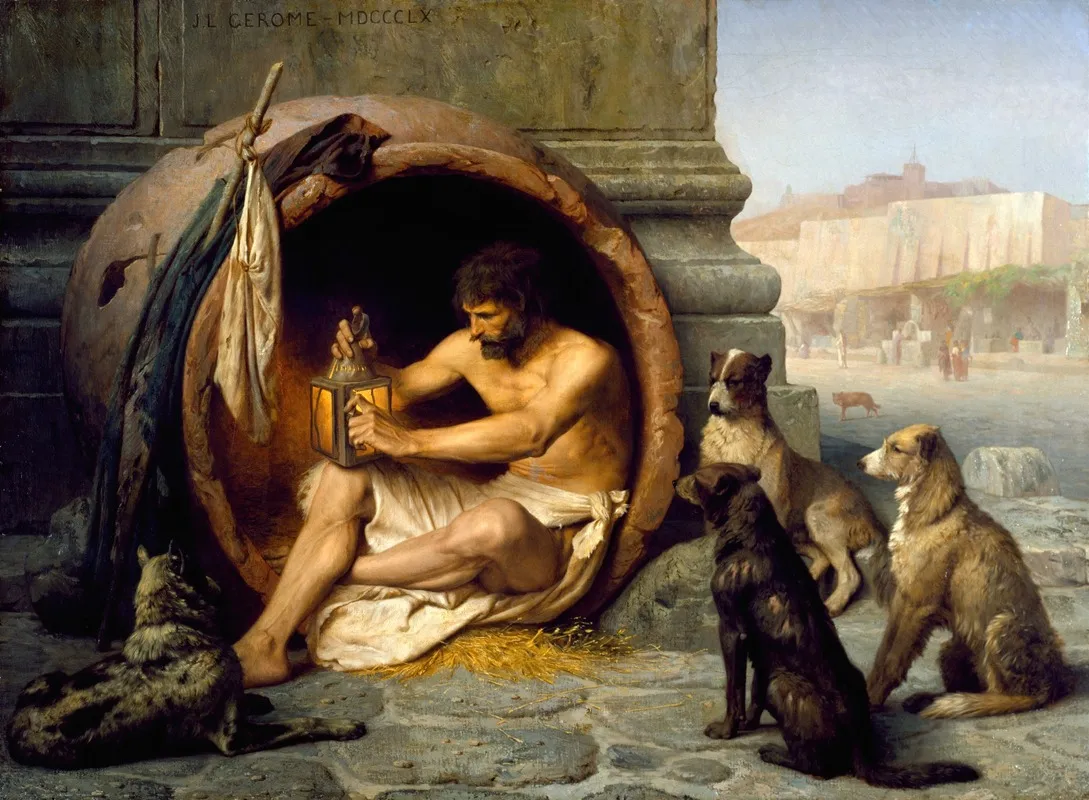 Diogenes Wall Art by Jean-Léon Gérôme - Canvas Print