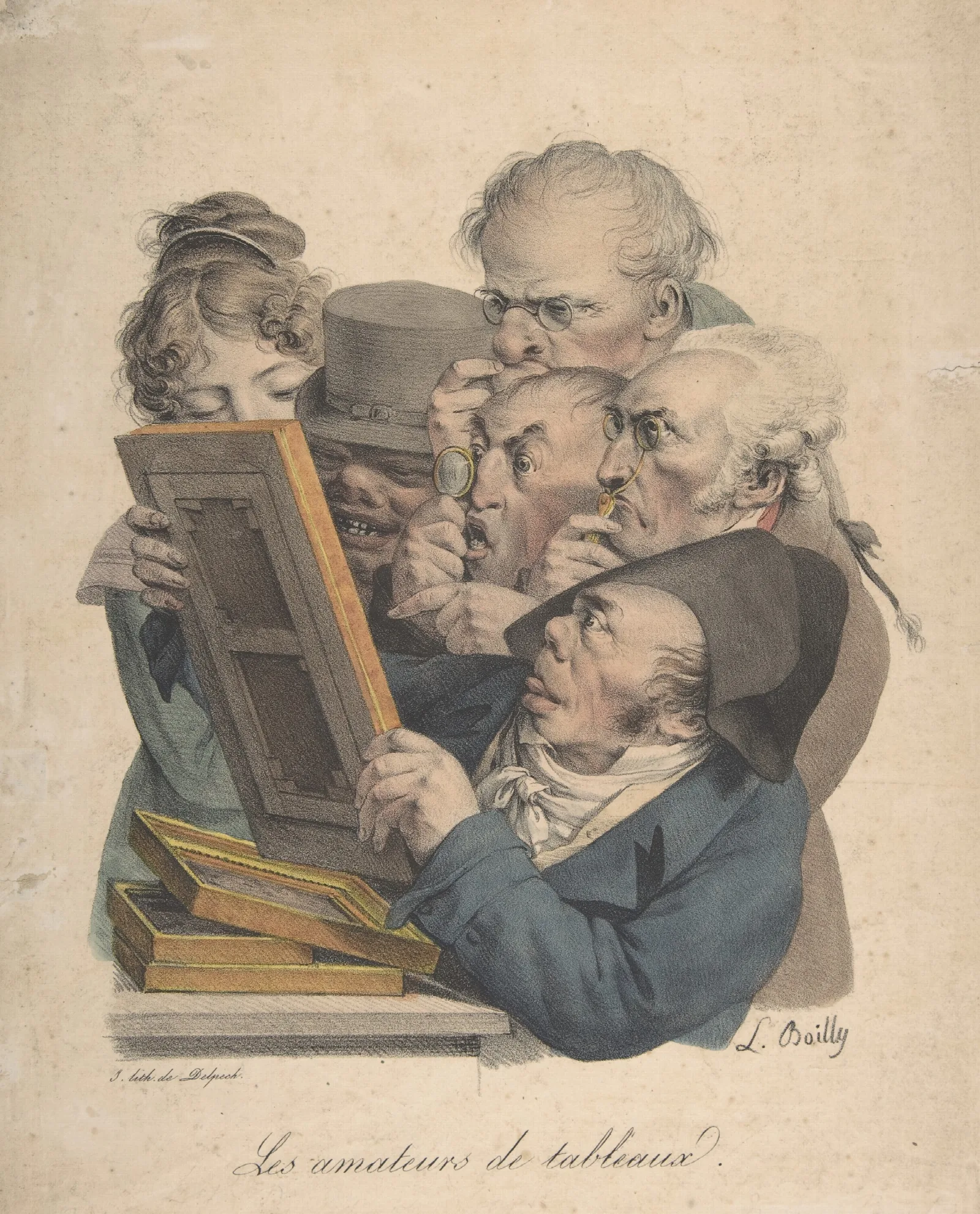The Art Connoisseurs Wall Art by Louis-Léopold Boilly - Canvas Print