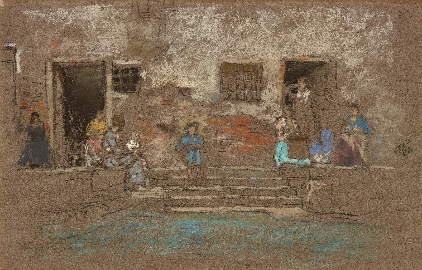 The Steps Wall Art by James Abbott McNeill Whistler - Canvas Print