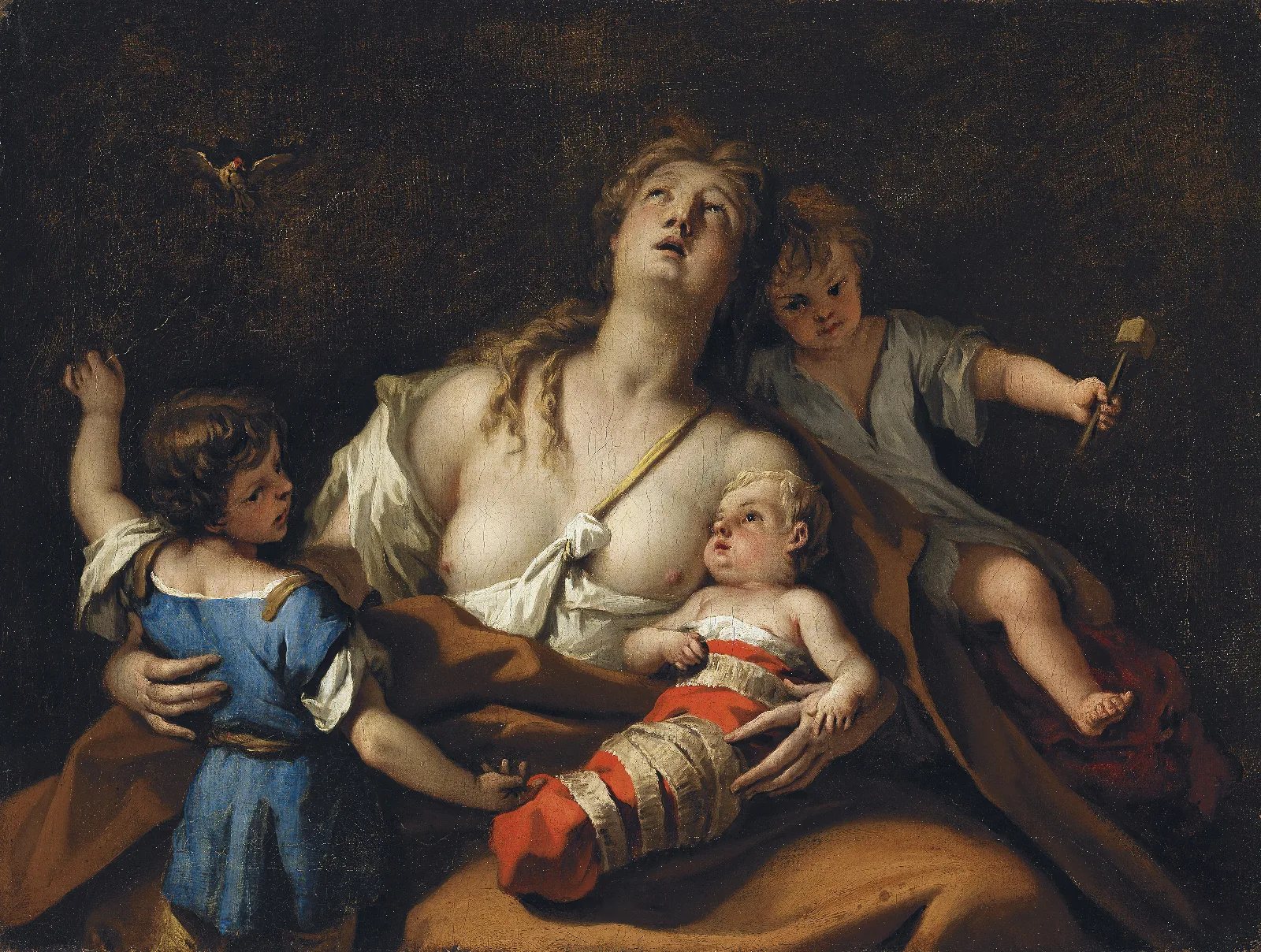 Charity 7 Wall Art by Sebastiano Ricci - Canvas Print