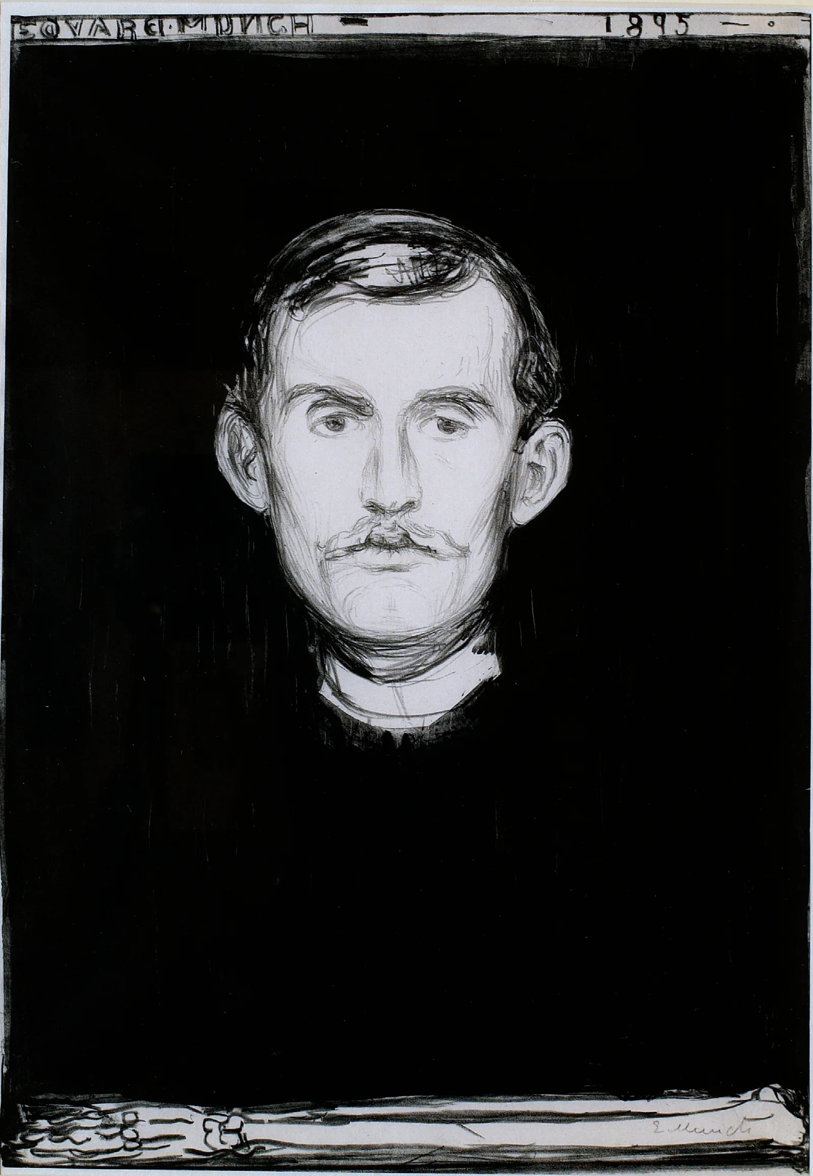 Self Portrait 208 Wall Art by Edvard Munch - Canvas Print