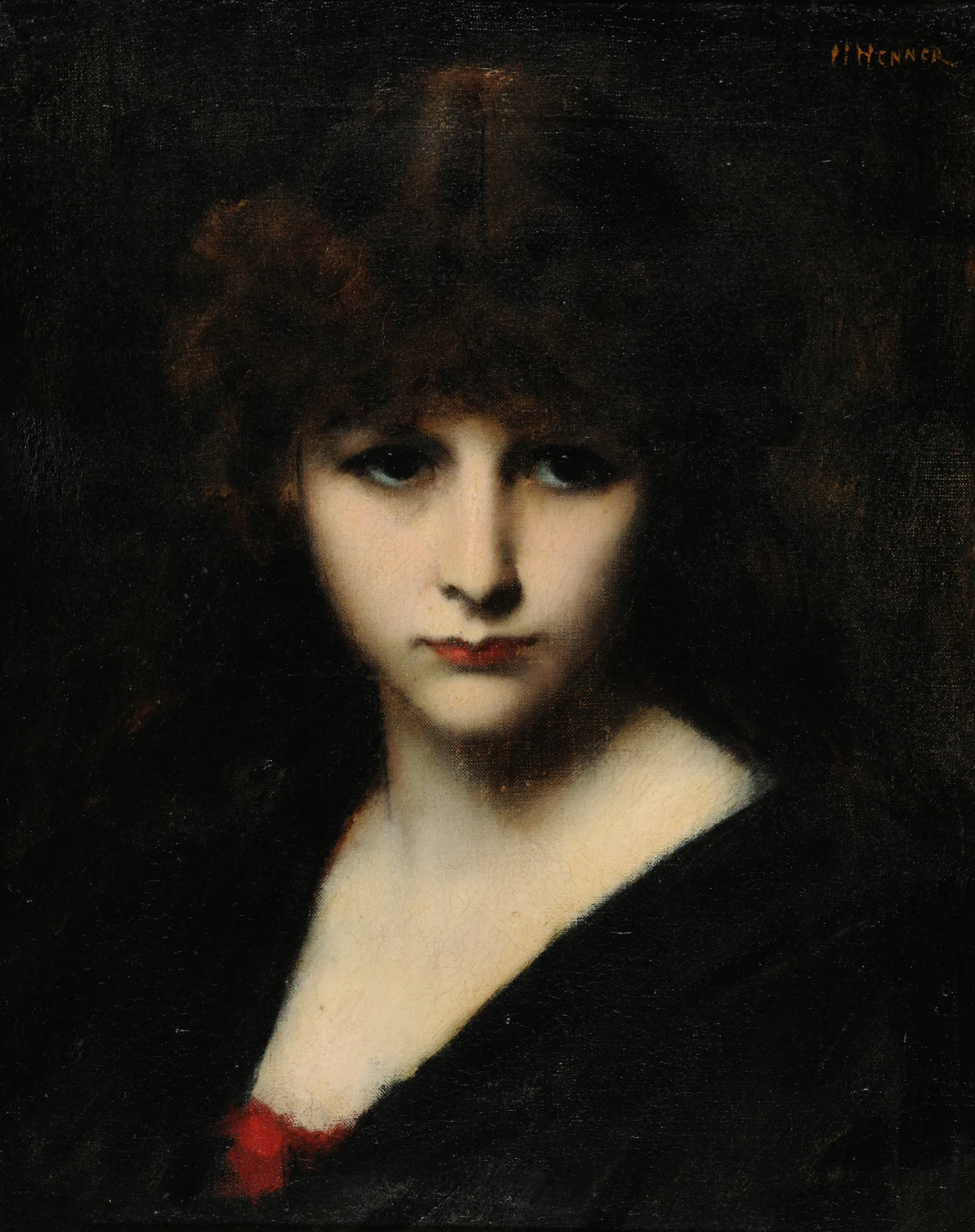 Candeur Wall Art by Jean-Jacques Henner - Canvas Print