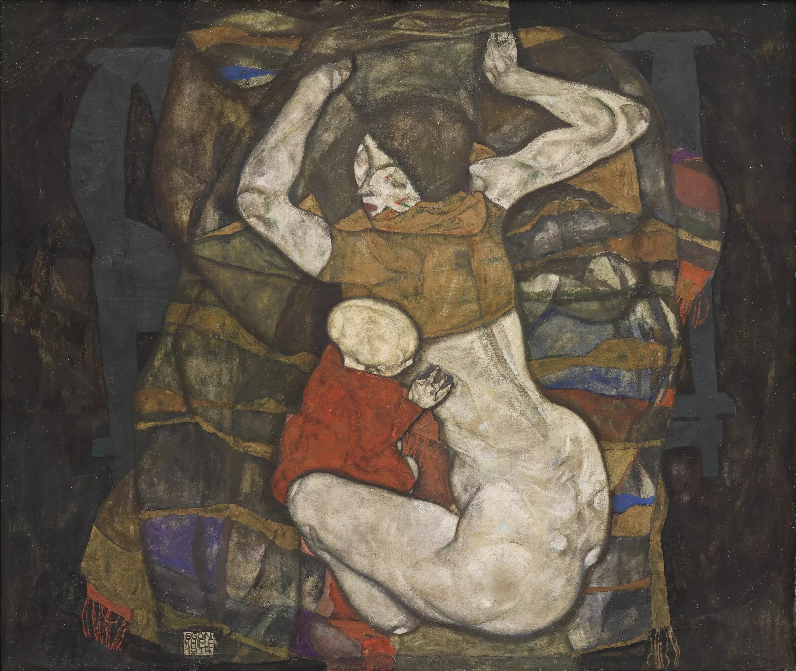 Junge Mutter Wall Art by Egon Schiele - Canvas Print