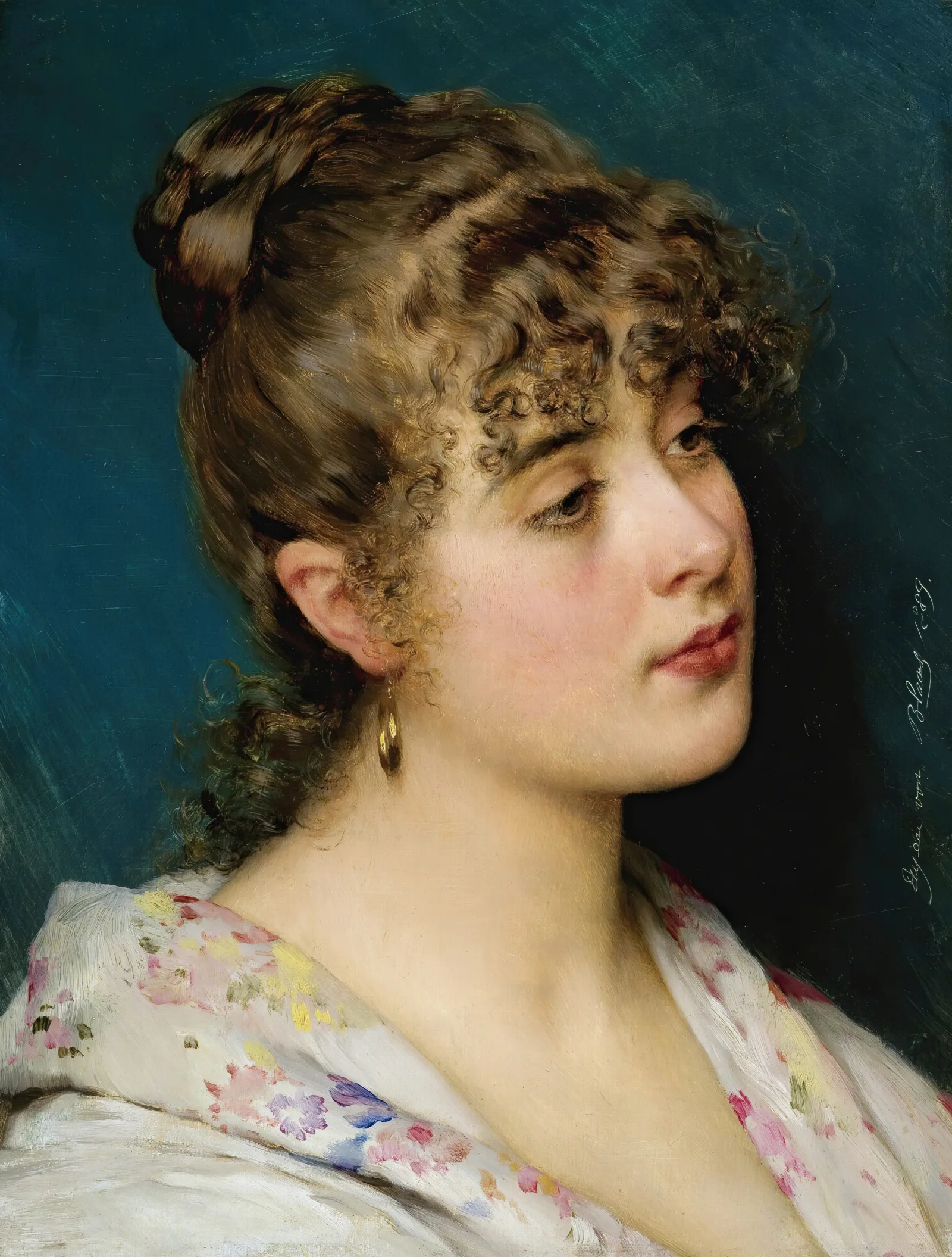 La Bella Veneziana Wall Art by Eugen von Blaas - Canvas Print