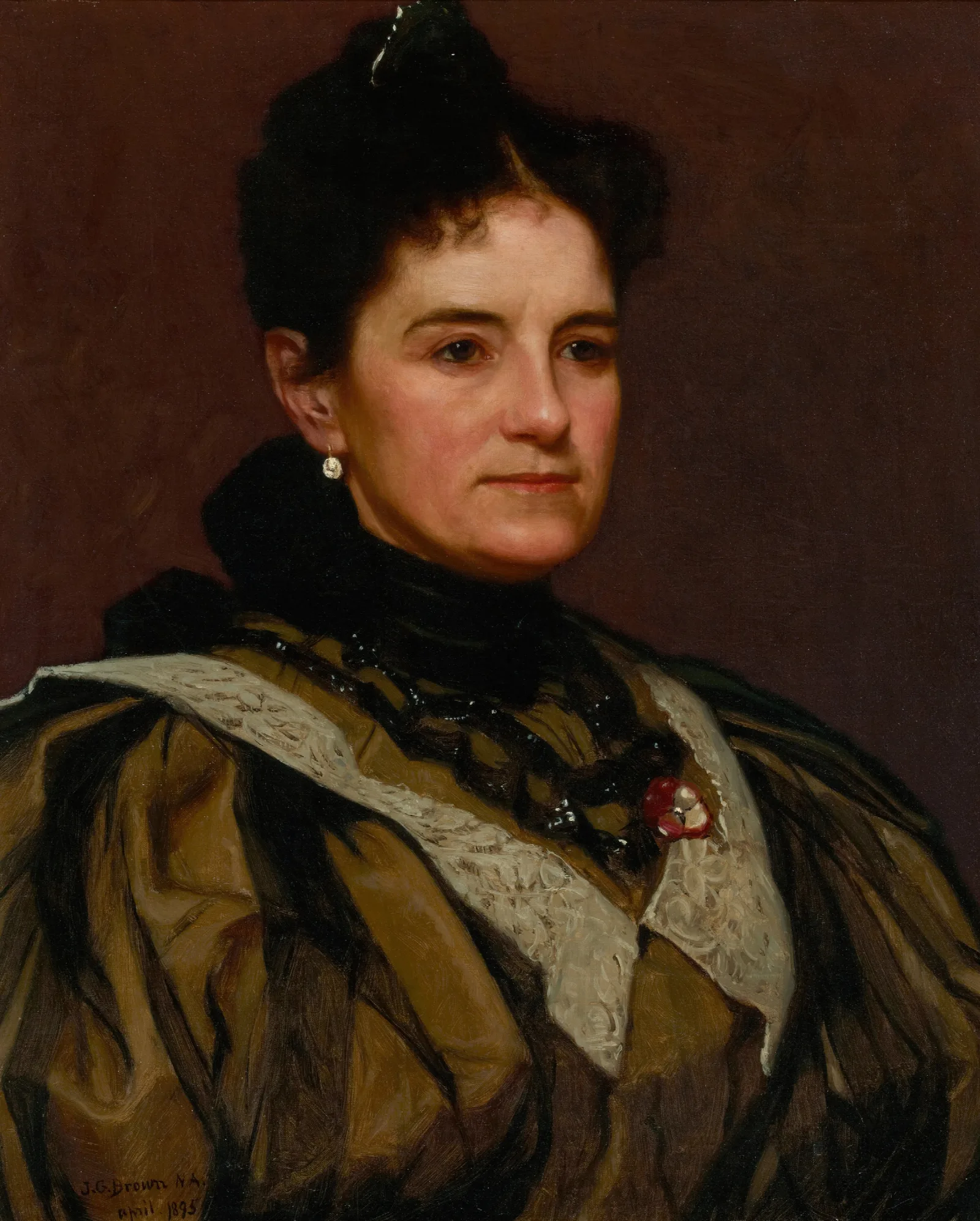 The Artists Wife 4 Wall Art by John George Brown - Canvas Print