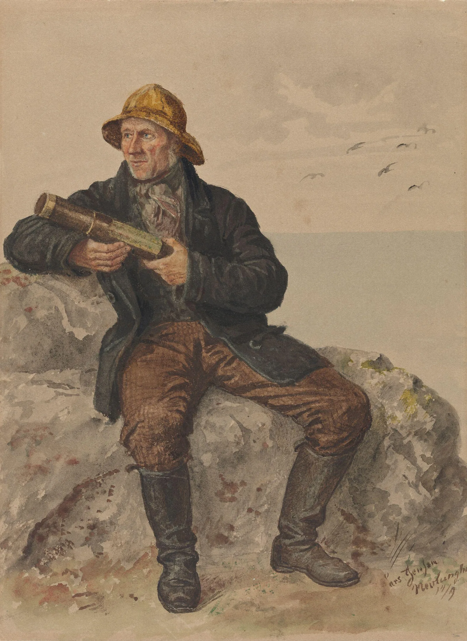 Lars Jensen Nevlunghavn Wall Art by Adolph Tidemand - Canvas Print