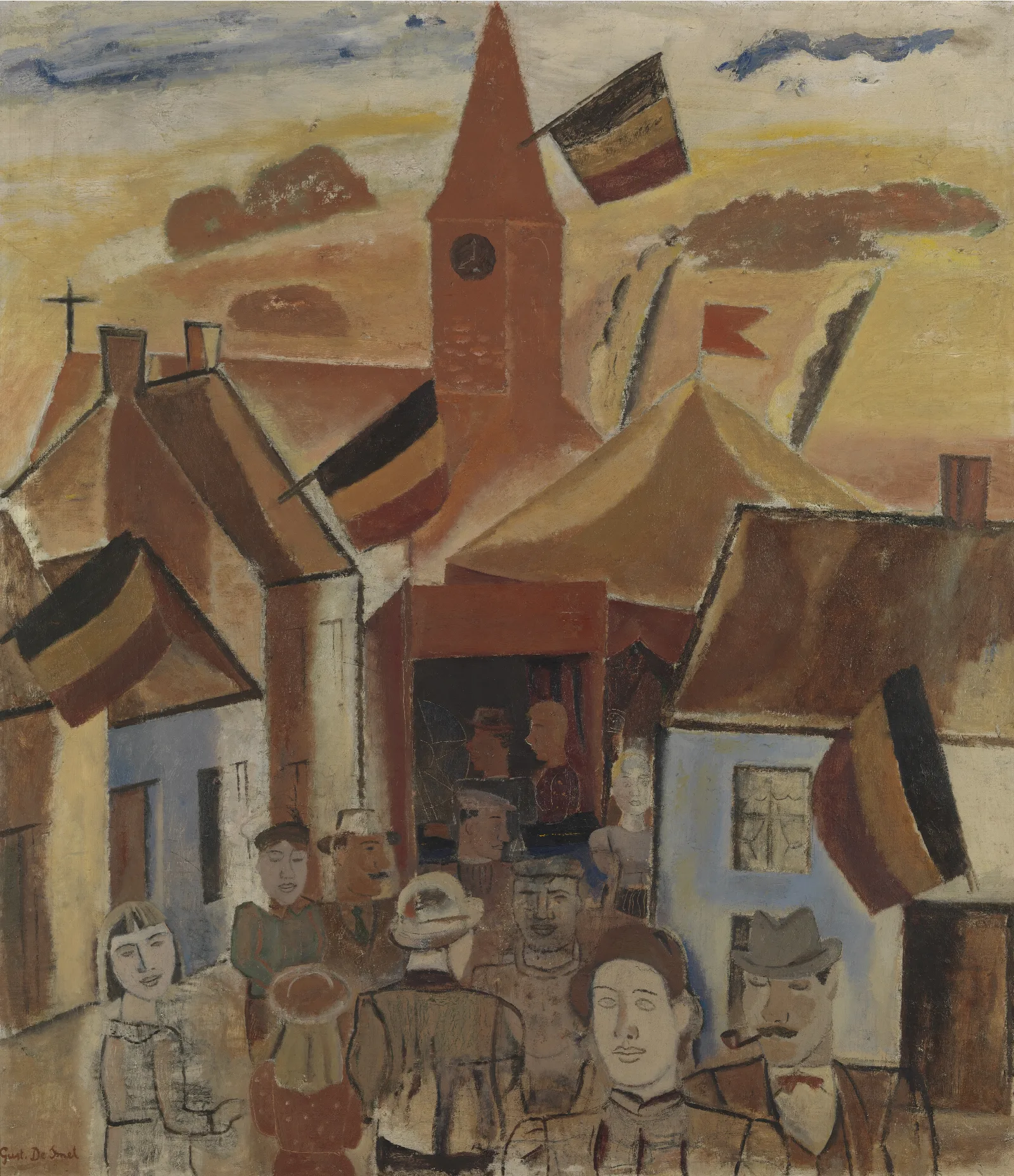Dorpskermis 3 Wall Art by Gustave De Smet - Canvas Print