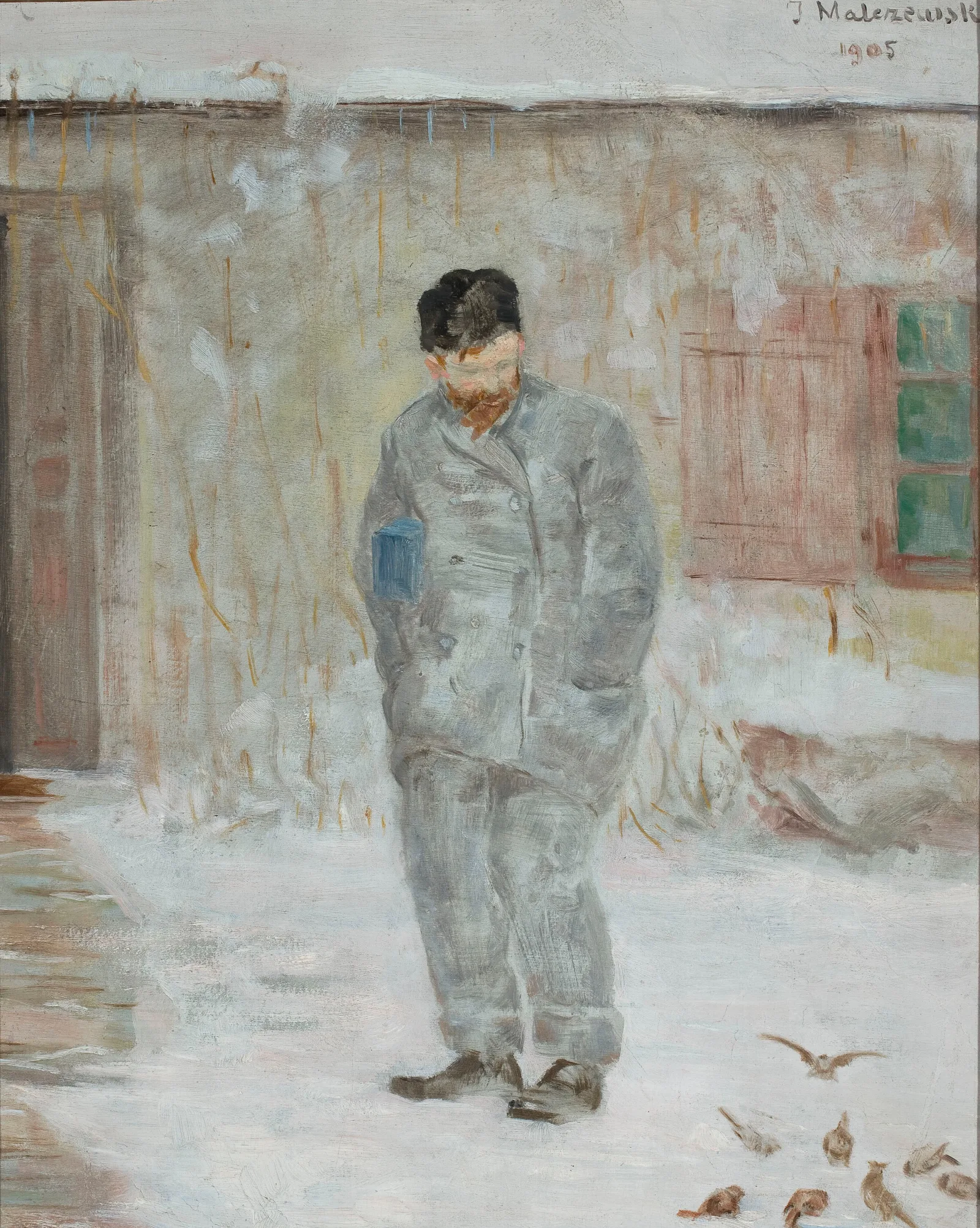Portrait Of Adolf Dygasinski 2 Wall Art by Jacek Malczewski - Canvas Print