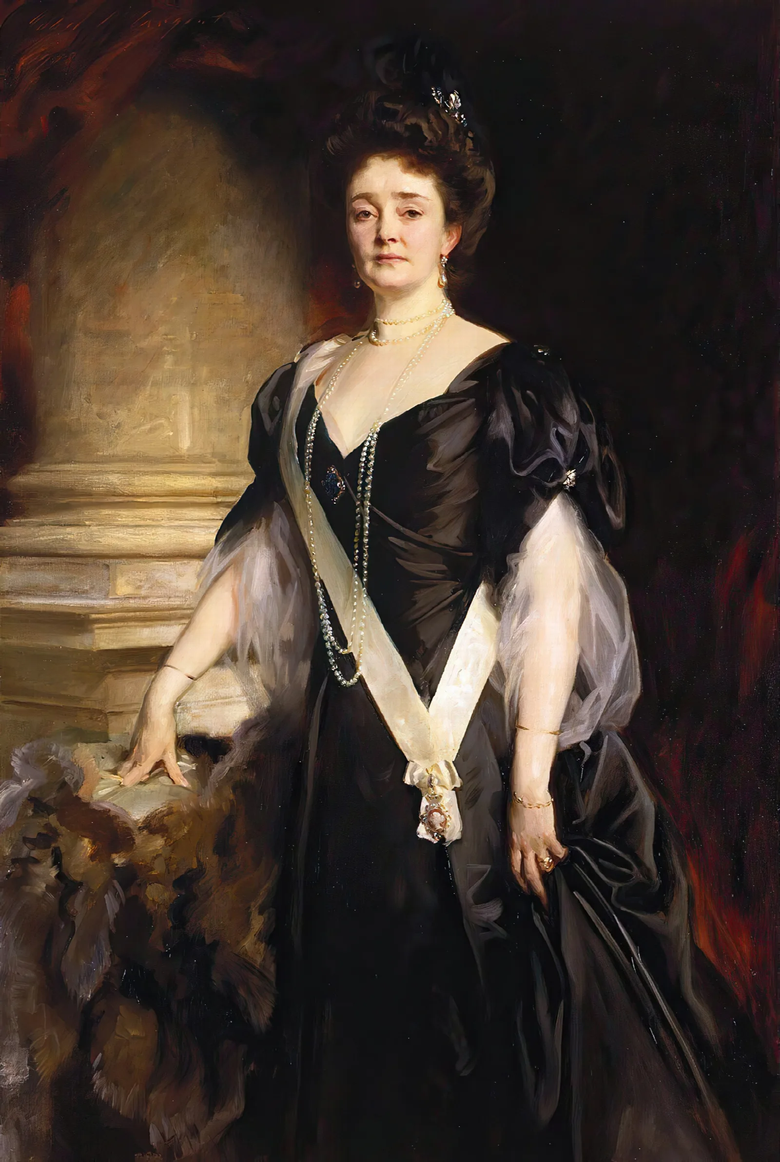 Duchess Louise Margaret Of Connaught 1860 1917 Nee Princess Of Prussia Wall Art by John Singer Sargent - Canvas Print
