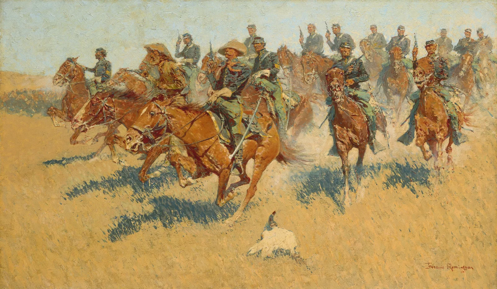 On The Southern Plains Wall Art by Frederic Remington - Canvas Print