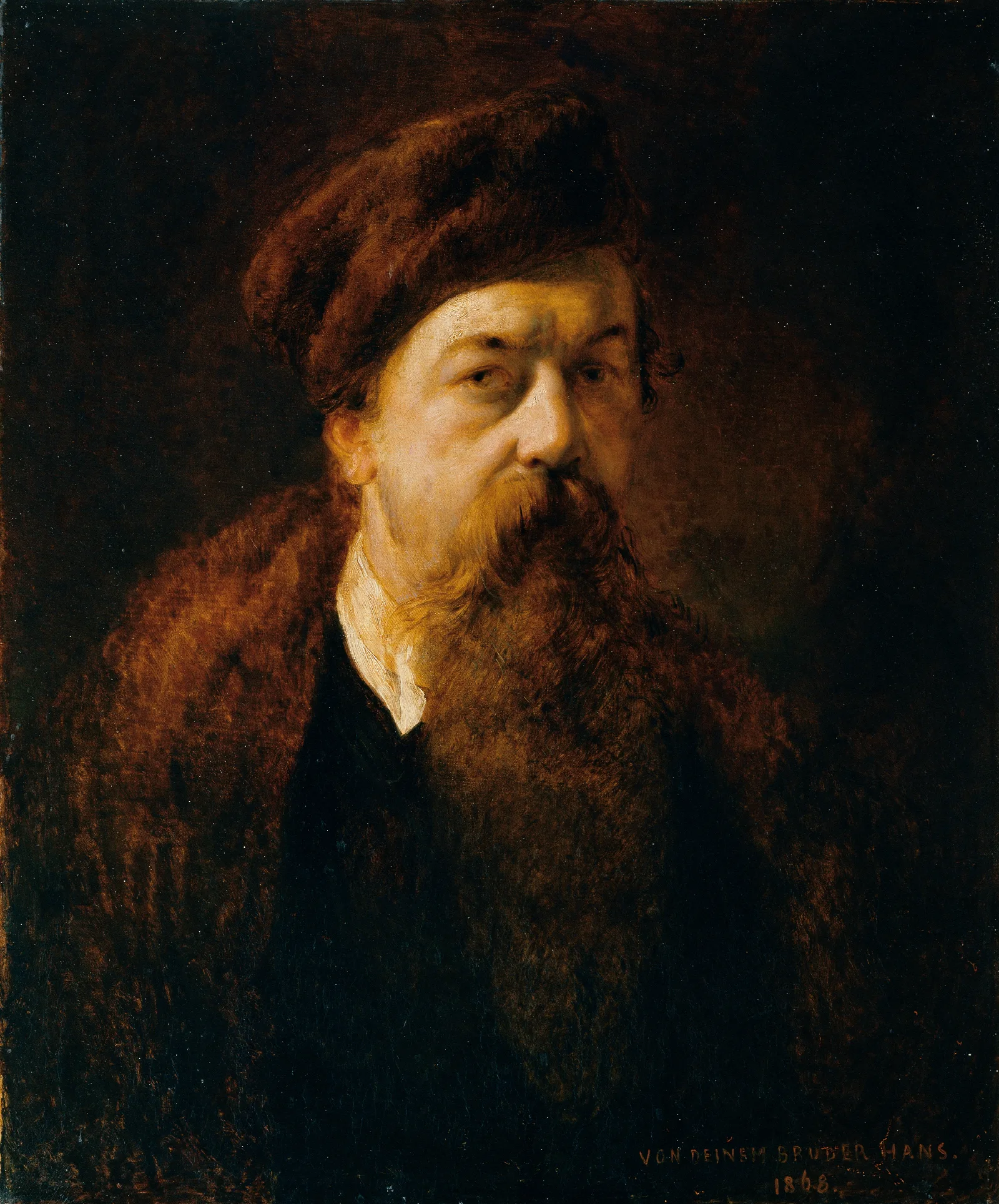 Self Portrait 66 Wall Art by Hans Canon - Canvas Print
